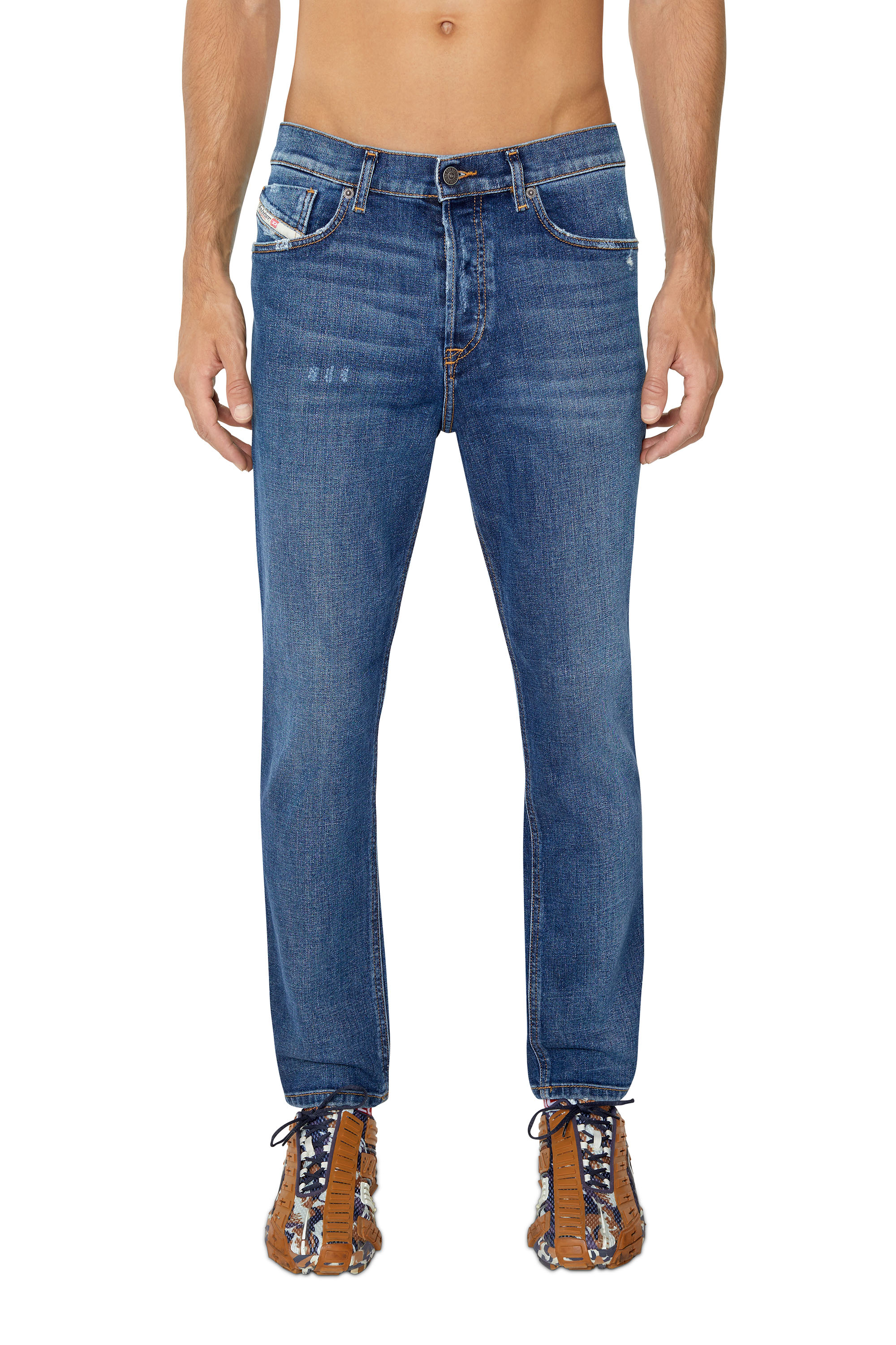 Diesel - 2005 D-Fining 09E45 Tapered Jeans, Azul medio - Image 1