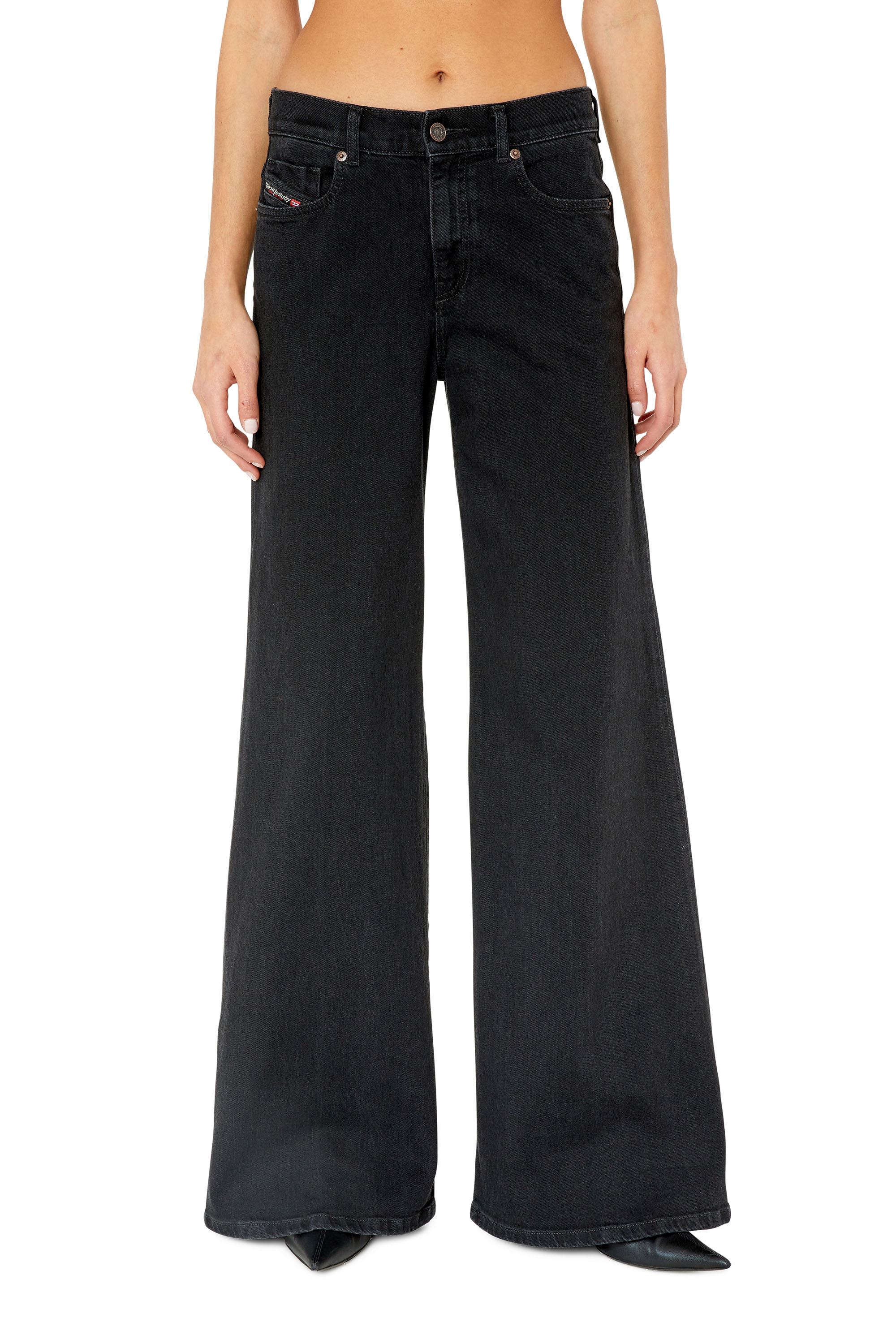 Diesel - 1978 D-AKEMI Z9C25 Bootcut and Flare Jeans, Negro/Gris oscuro - Image 1