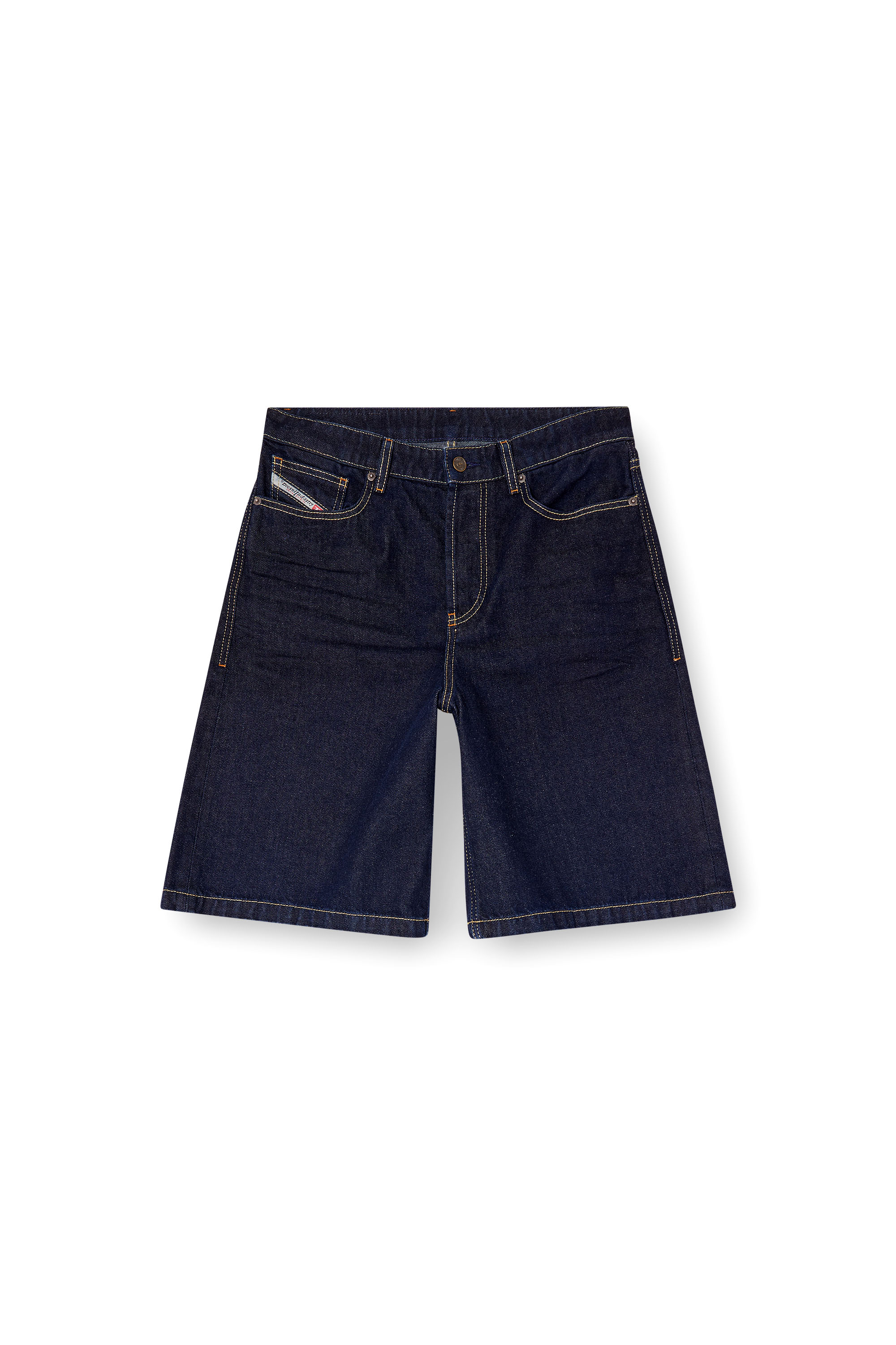 Diesel - DE-SIRE-SHORT, Woman's Shorts in clean-wash denim in Dark Blue - 3