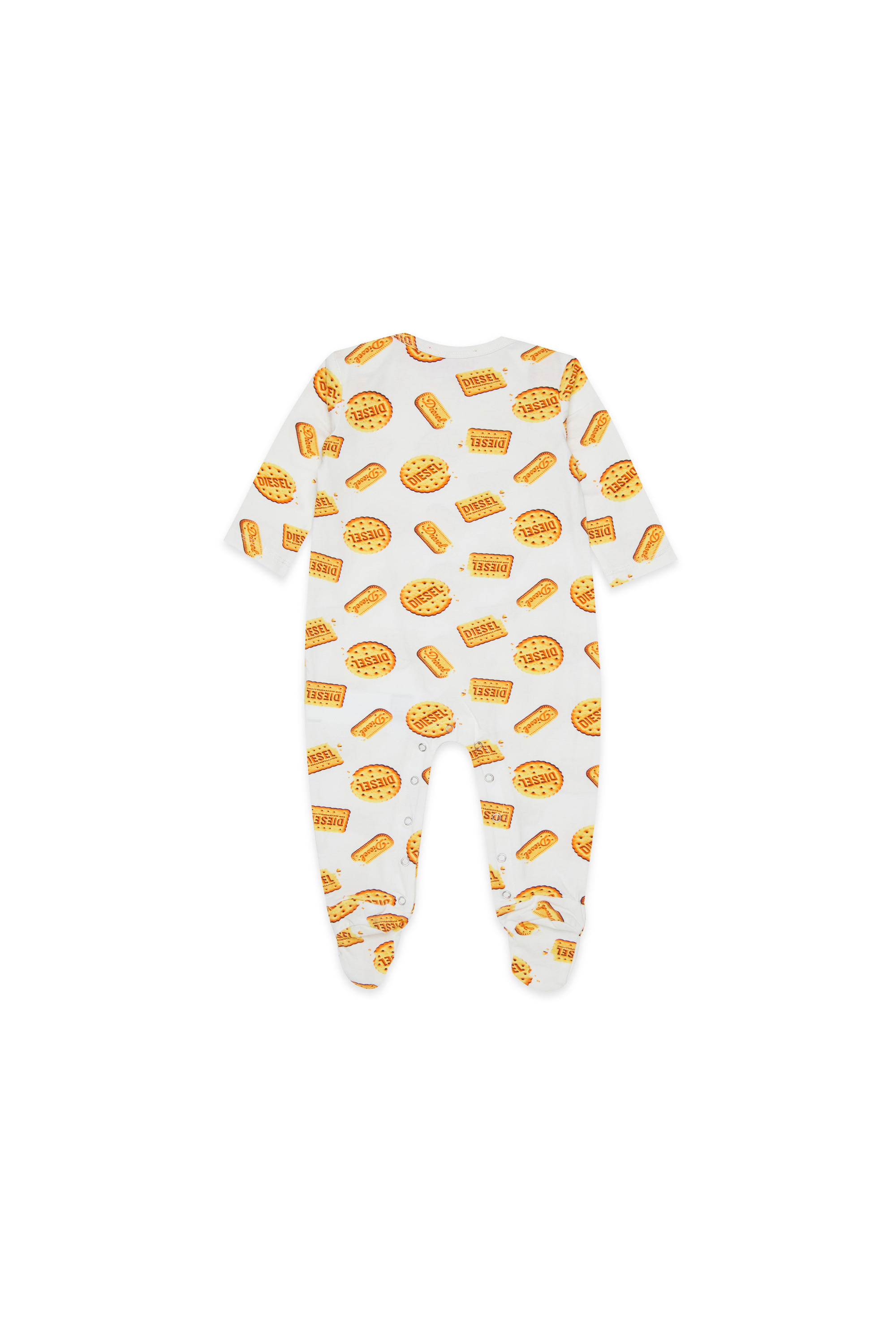 Diesel - UNNY-NB, Pelele para reci&eacute;n nacido con print Diesel biscuit Unisex in Blanco - 2