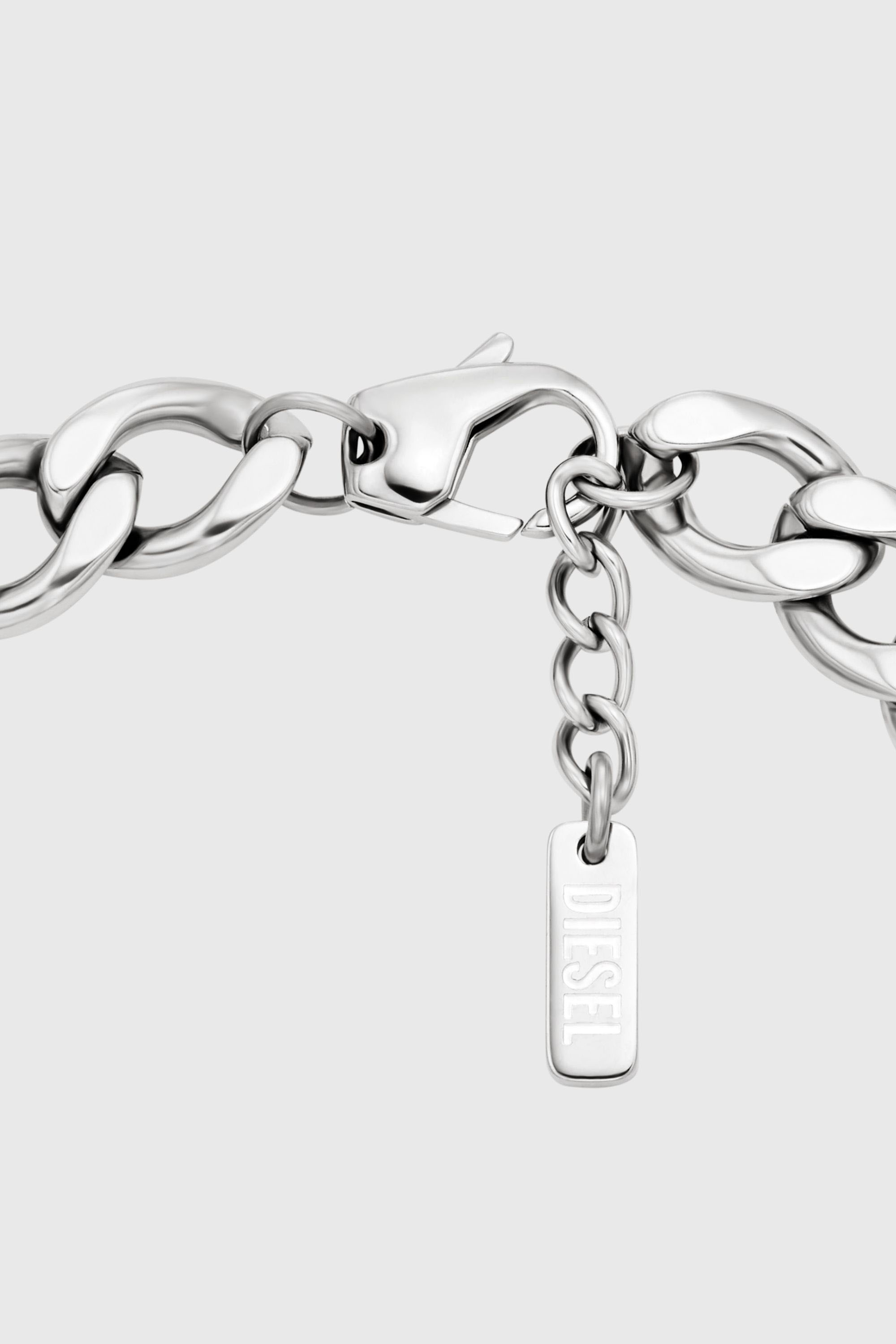 Diesel - DX166340 JEWELLERY, Unisex's Stainless Steel ID Bracelet in Silver - 2