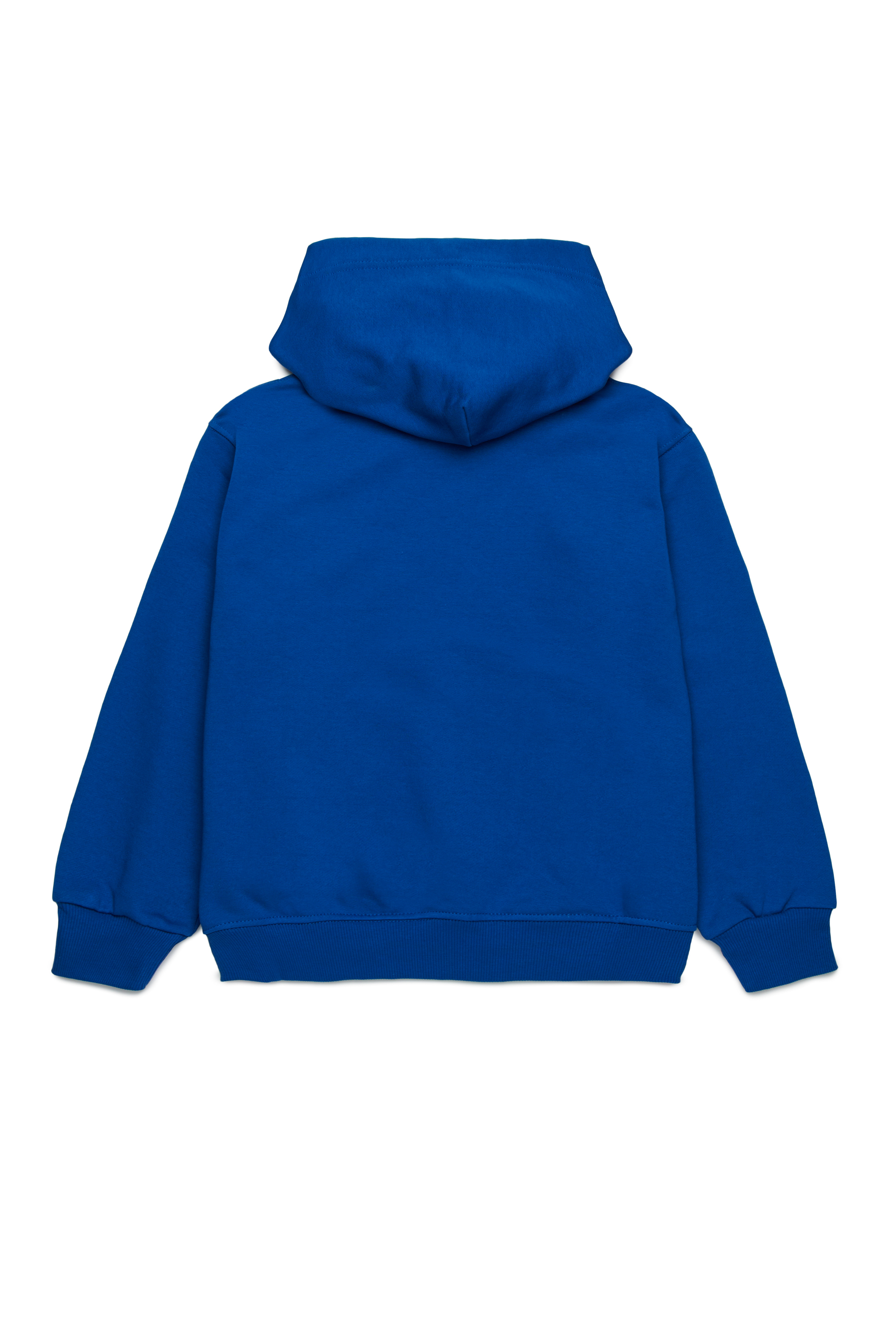 Diesel - SGINNHOODL5 OVER, Sudadera con capucha con logotipo manchado Hombre in Azul marino - 2