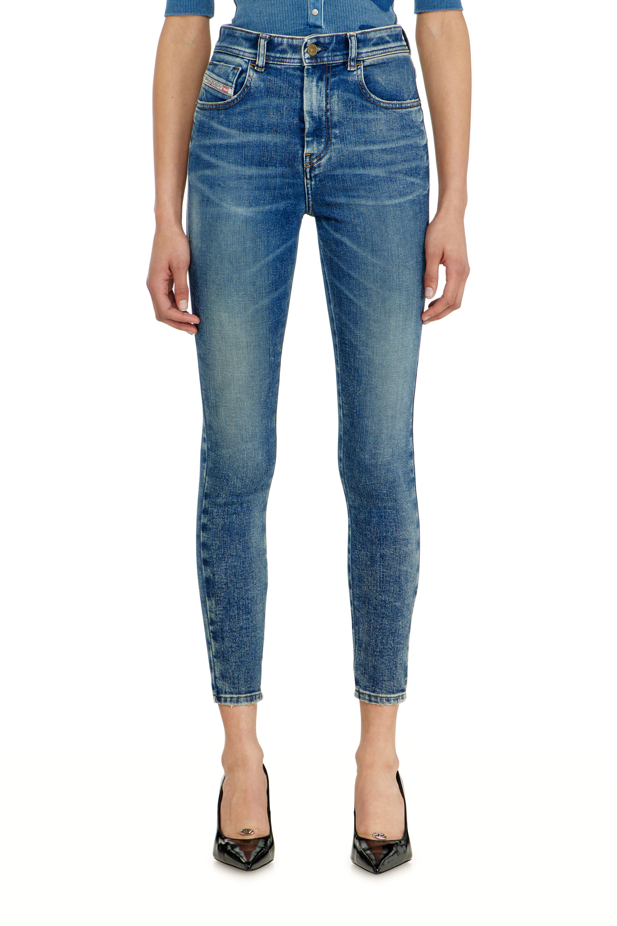Diesel - Skinny Jeans 1984 Slandy-High 09P72 Mujer, Azul medio - 4