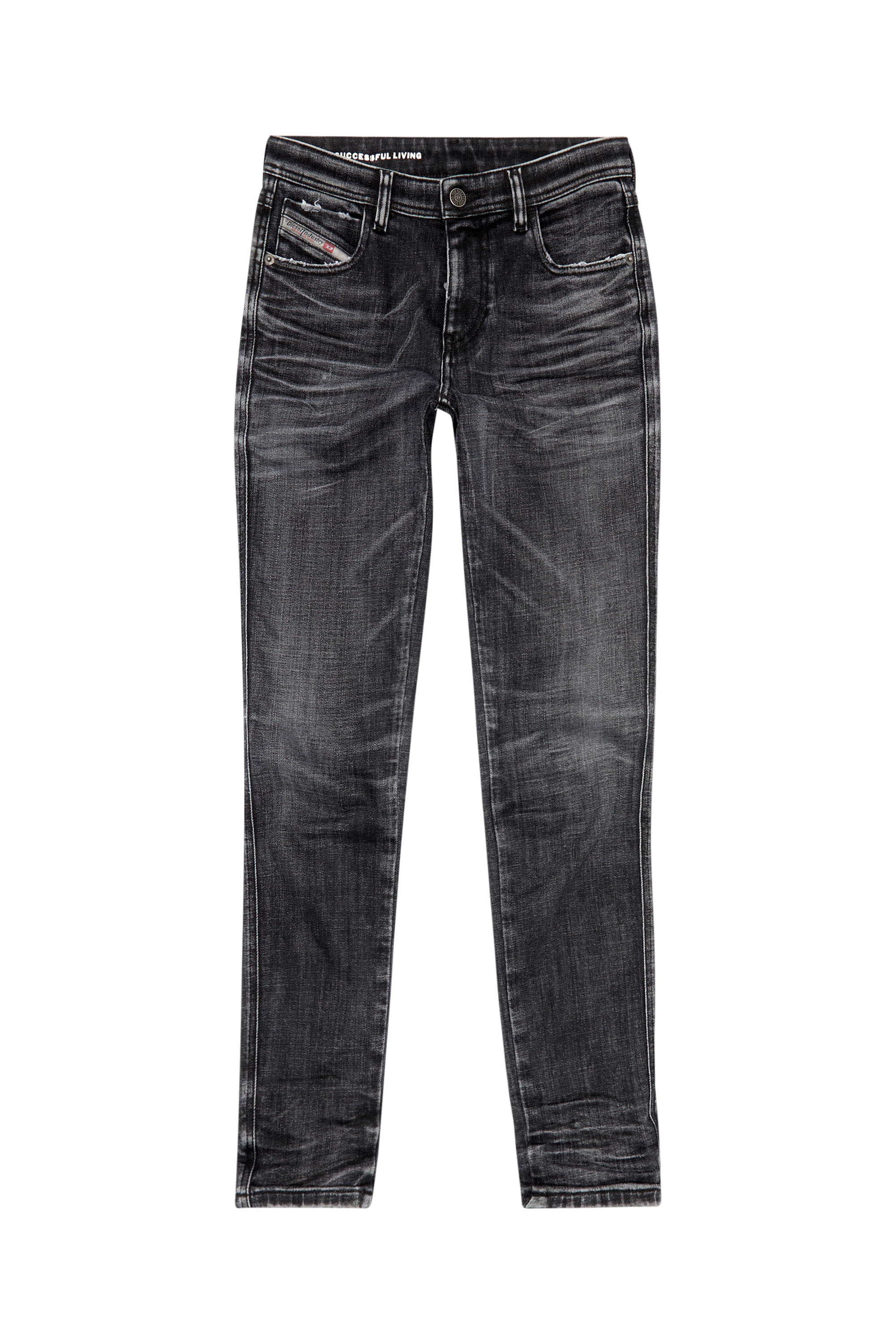 Diesel - Skinny Jeans 2015 Babhila 09G50, Negro/Gris oscuro - Image 5