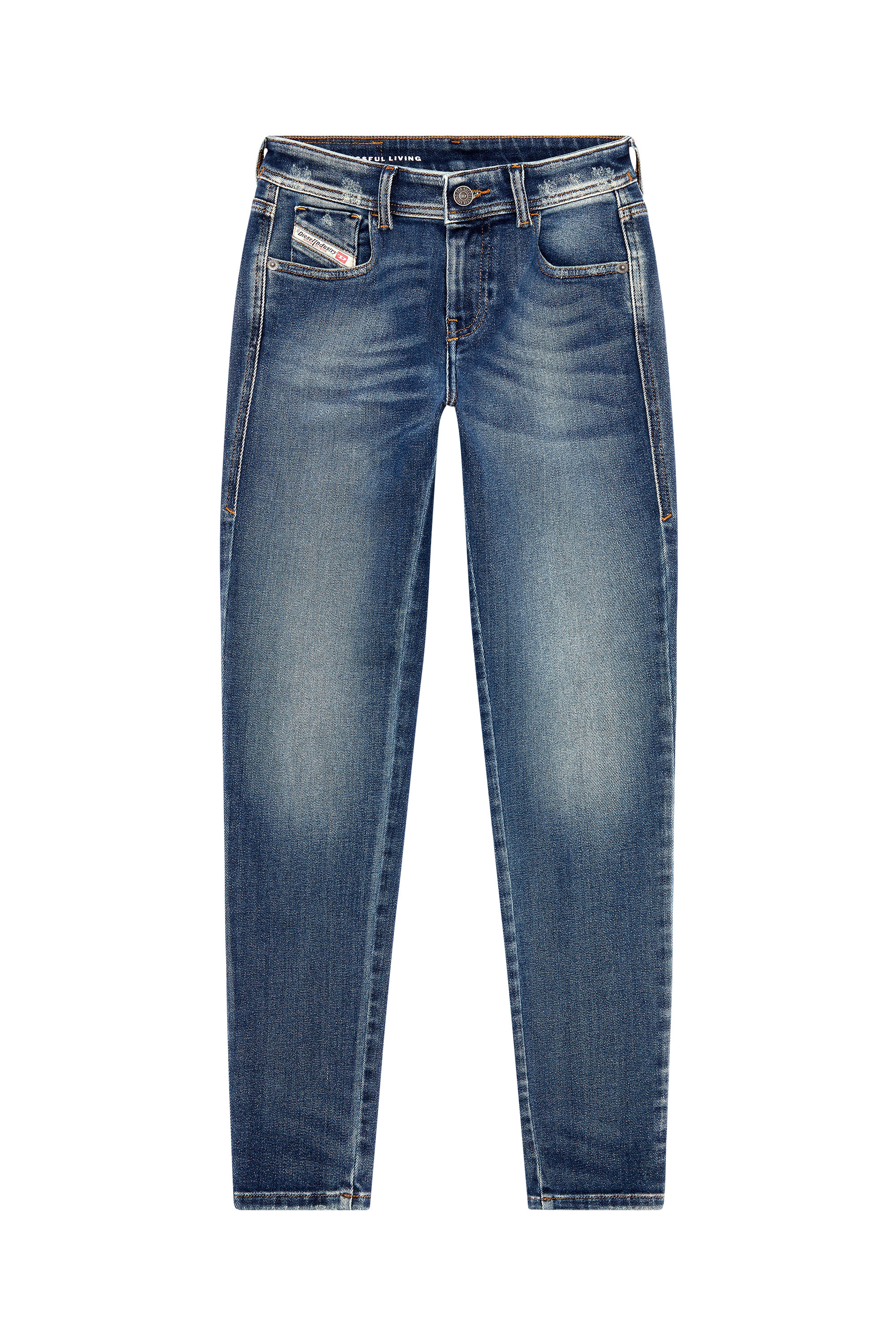 Diesel - Super skinny Jeans 2017 Slandy 09G13, Azul Oscuro - Image 5