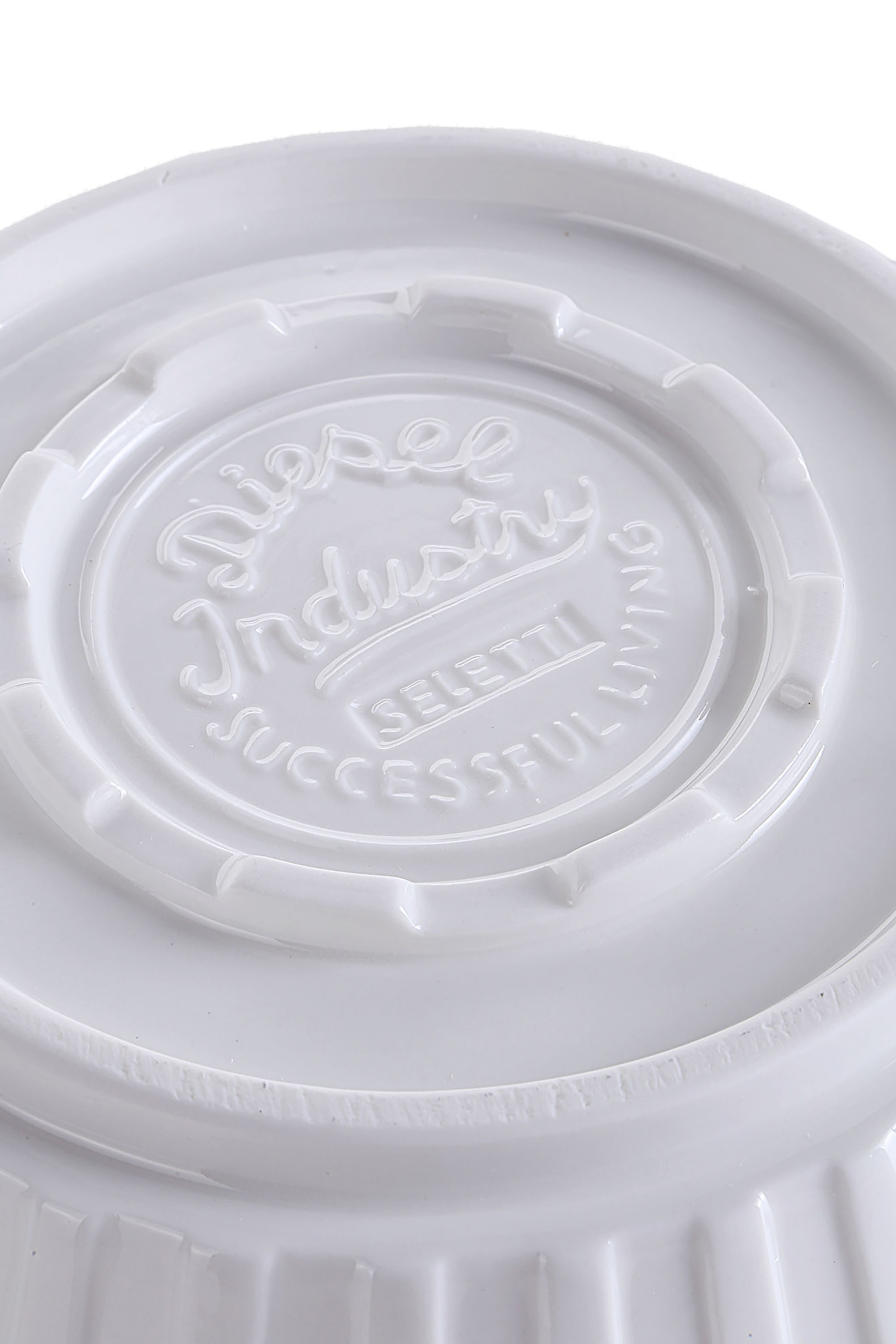 Diesel - 10981 MACHINE COLLEC, Ensaladera de porcelana, 22 cm de diámetro Unisex in Blanco - 3