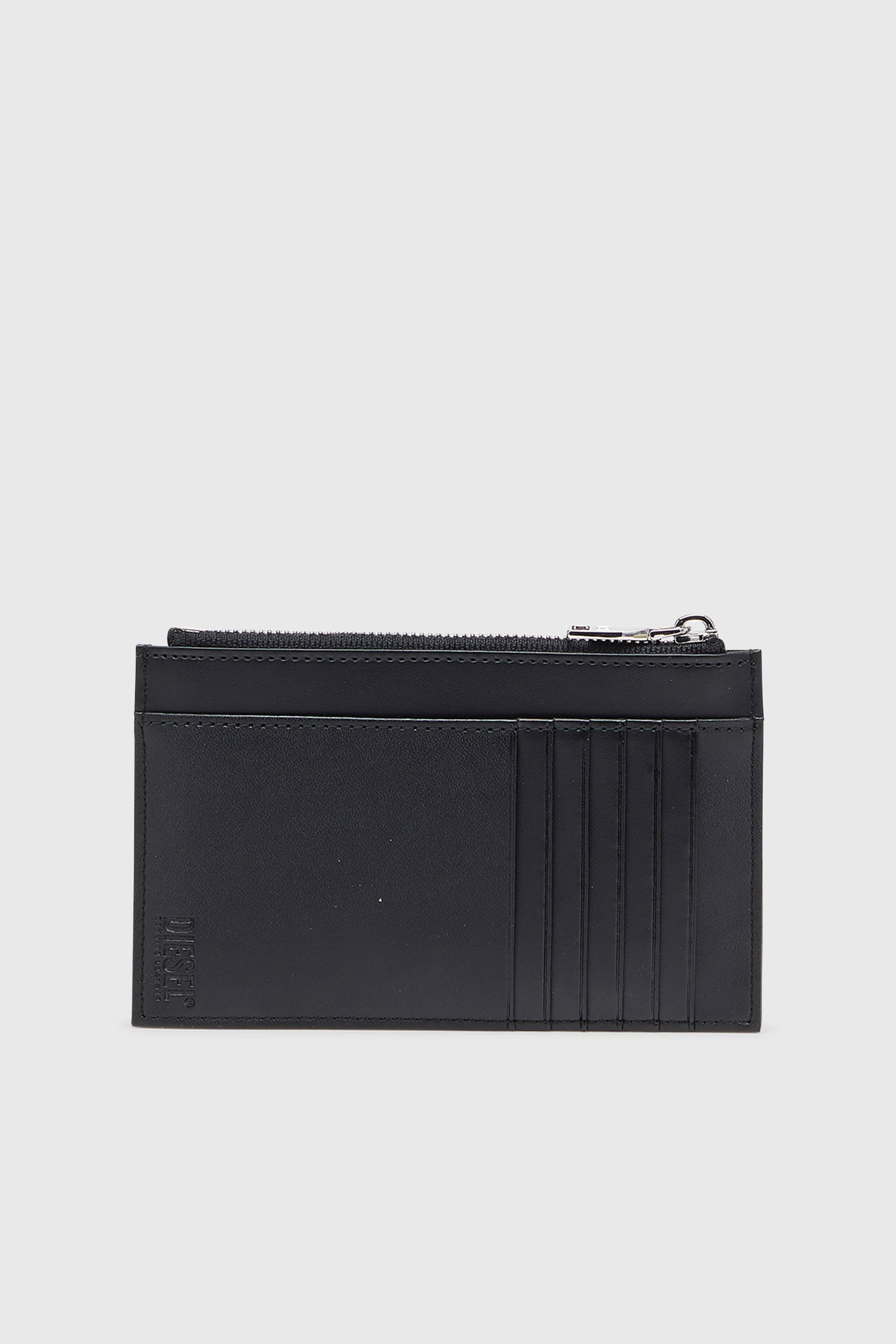 Diesel - D-LOGO 2.0 CARD CASE VI, Tarjetero de piel con bolsillo con zip Hombre in Negro - 2