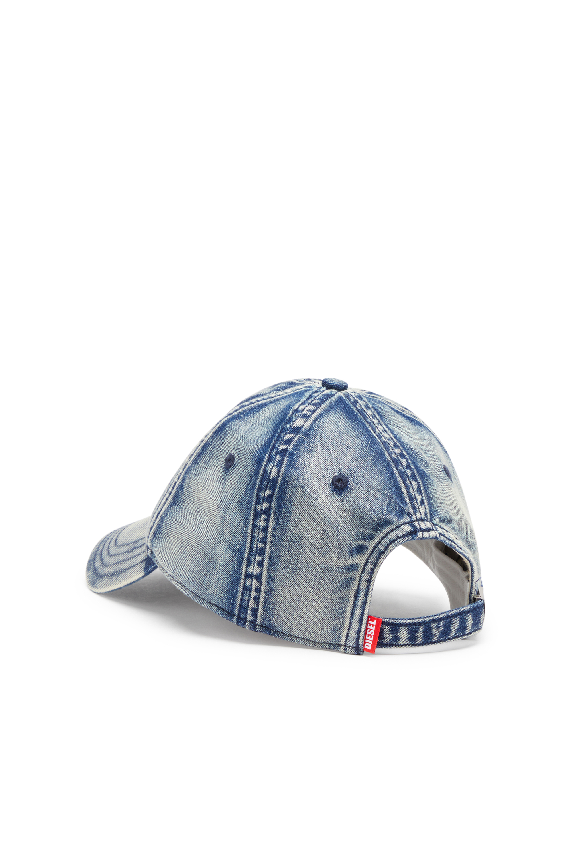 Diesel - C-GABLE, Gorra de béisbol de denim tratado Hombre in Azul marino - 2