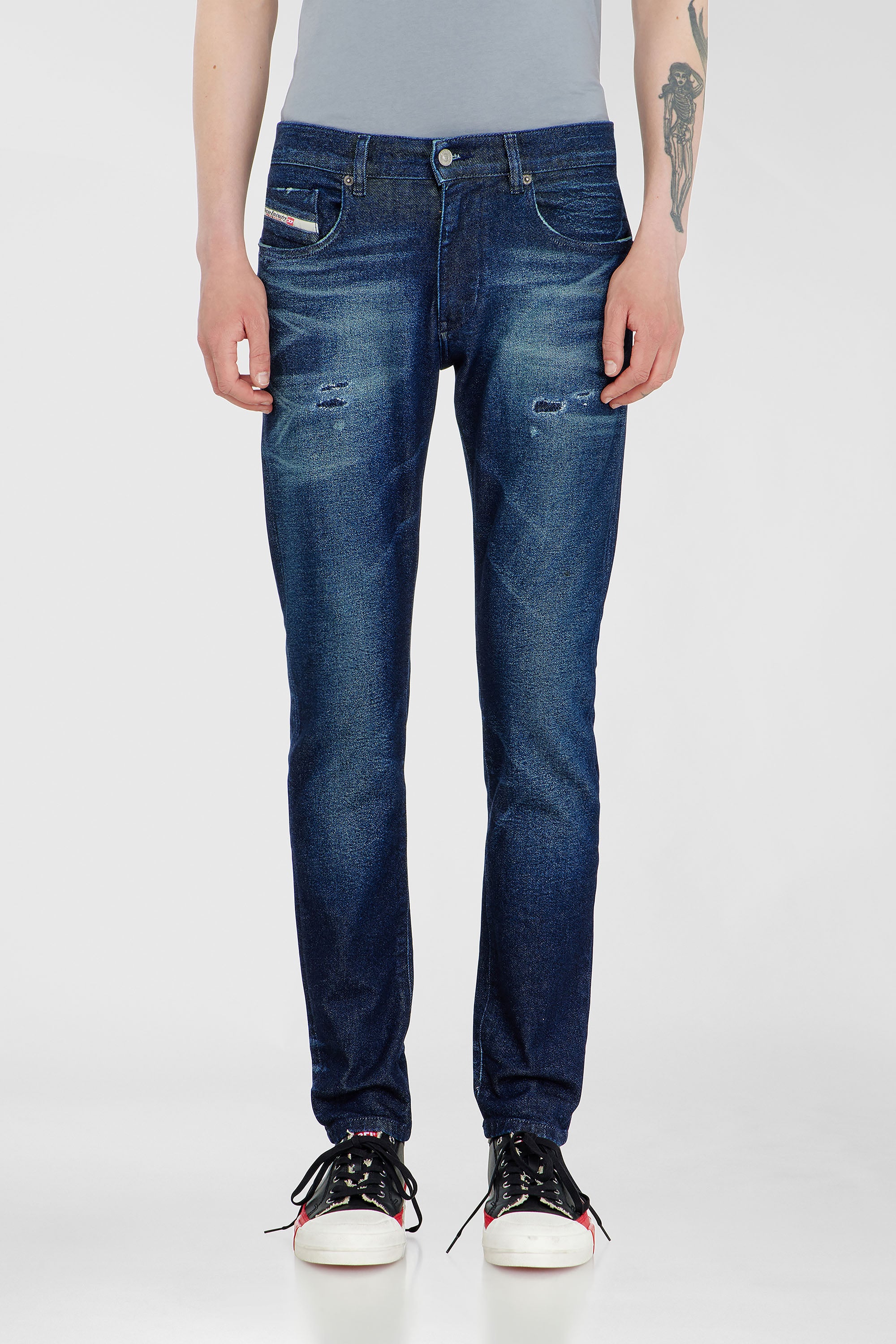 Diesel - Slim Jeans 2019 D-Strukt 0KBBU Hombre, Azul Oscuro - 1