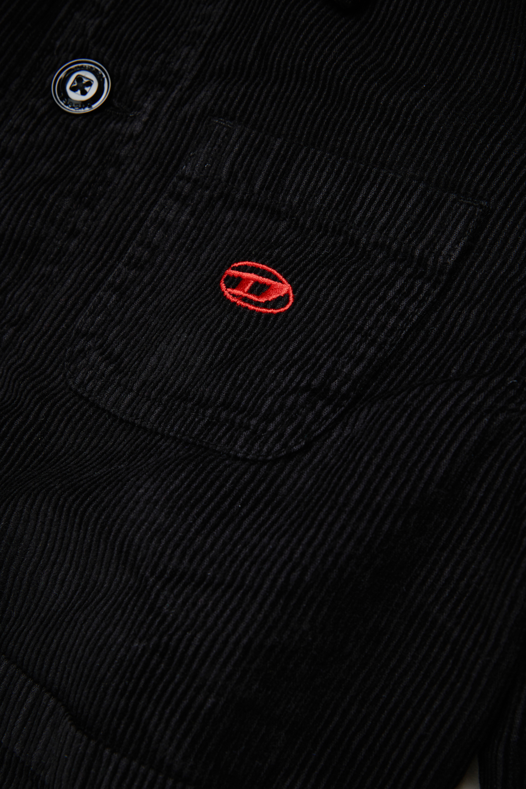 Diesel - JMILL, Sobrecamisa de pana Hombre in Negro - 4