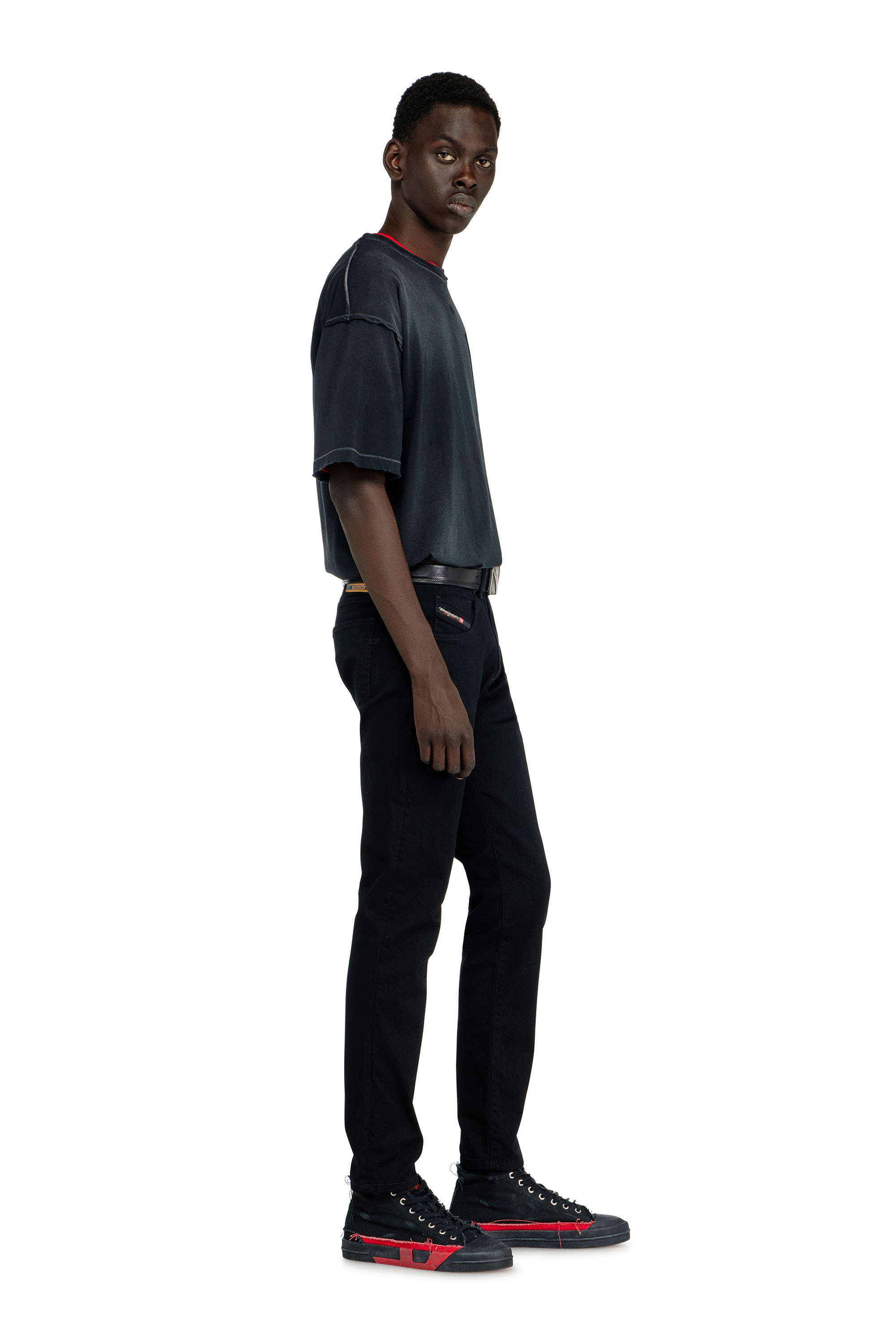 Diesel - Slim Jeans 2019 D-Strukt 069YP Hombre, Negro/Gris oscuro - 2