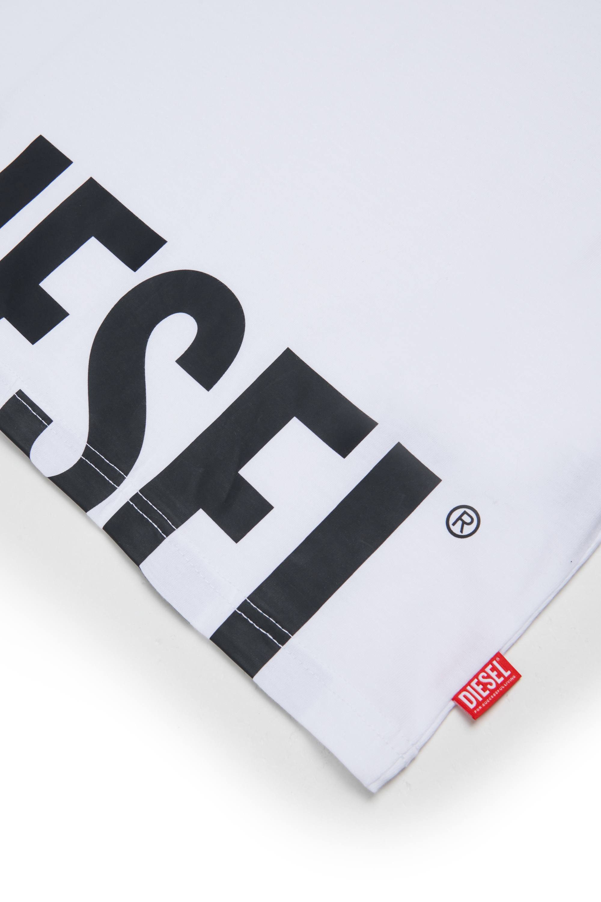 Diesel - TPRES, Camiseta con logo recortado Hombre in Blanco - 4