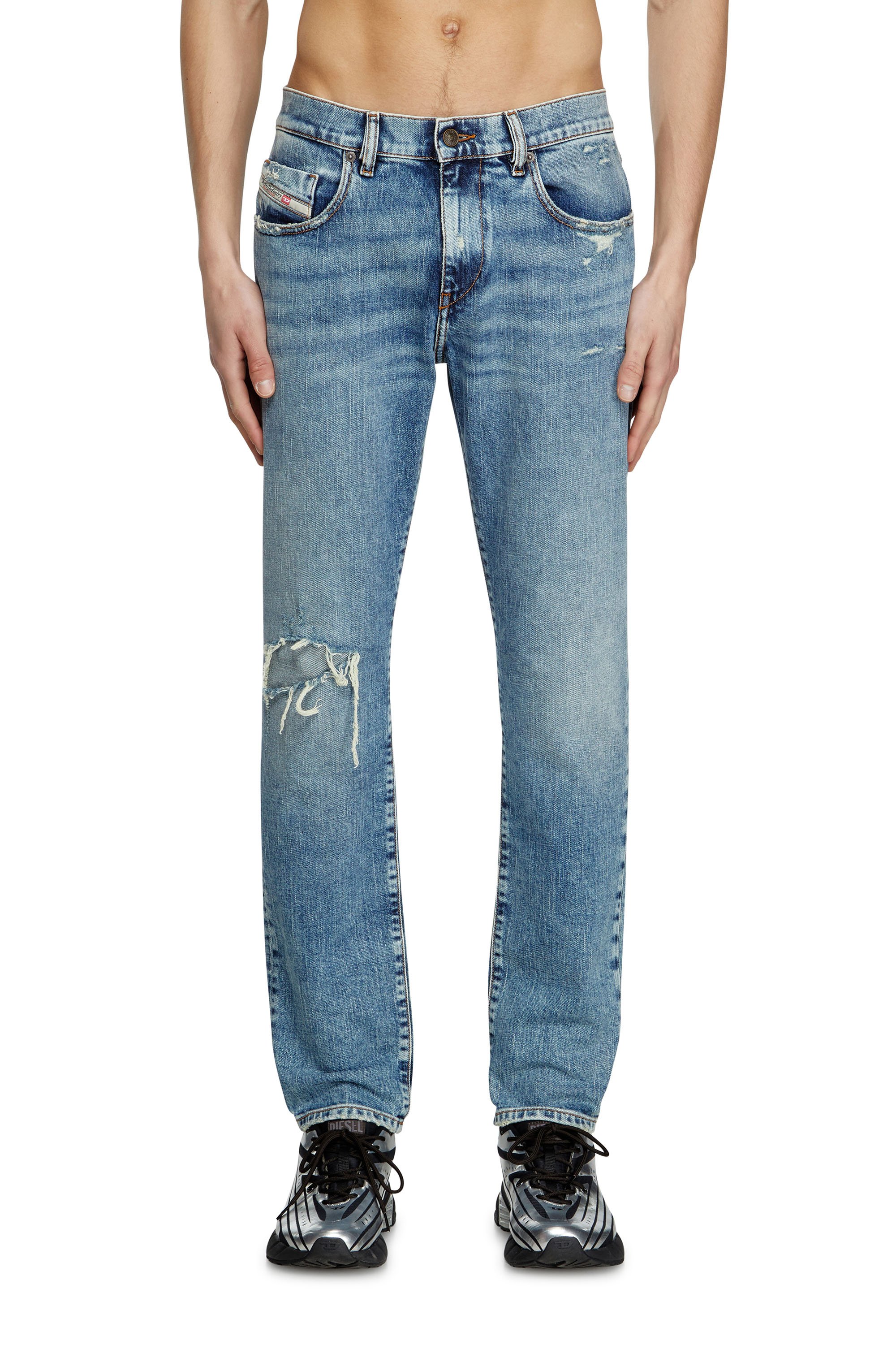 Diesel - Slim Jeans 2019 D-Strukt 09L34 Hombre, Azul Claro - 2