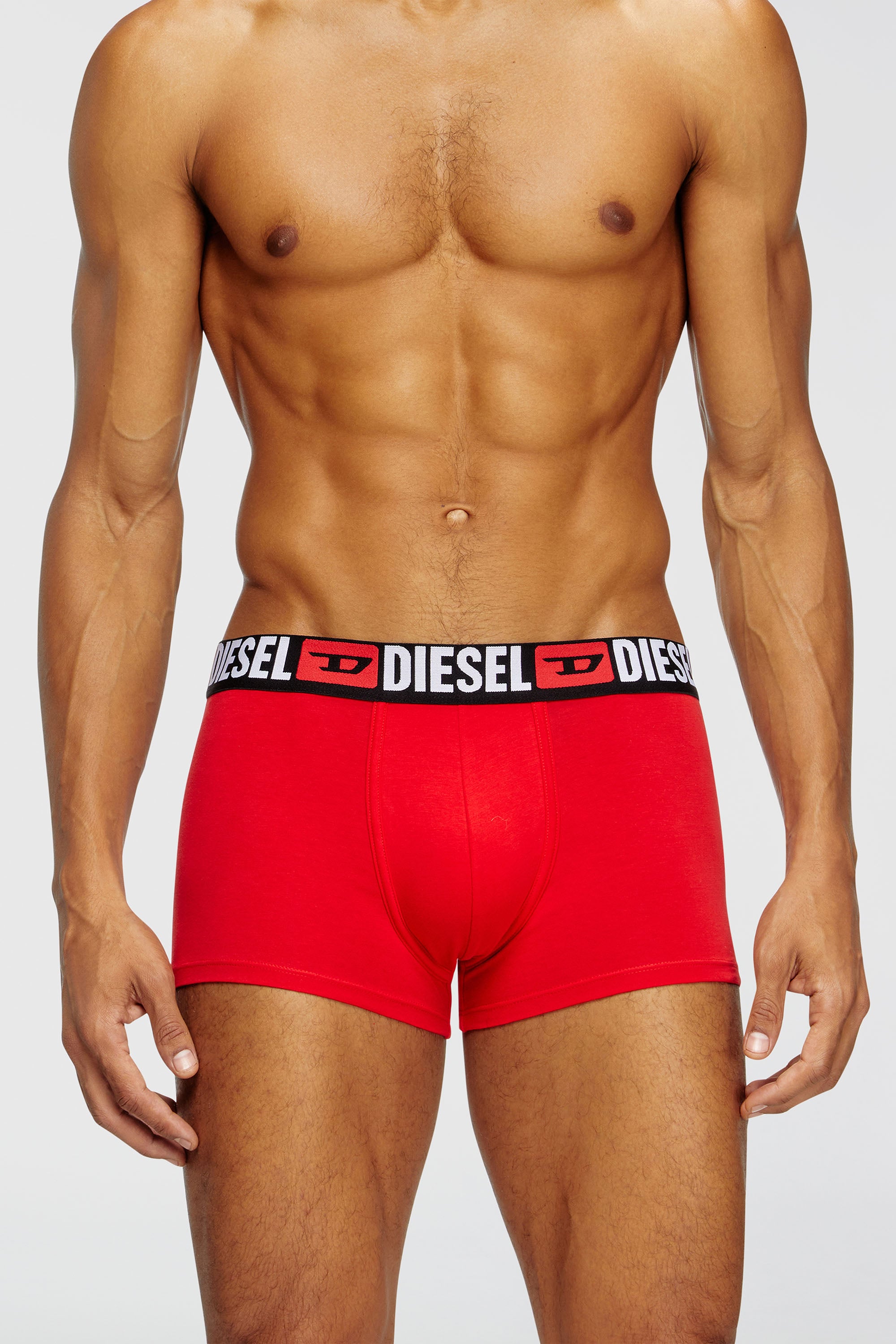 Diesel - UMBX-DAMIENTHREEPACK, Paquete de tres calzoncillos b&oacute;xer con logotipo en la cintura Hombre in Multicolor - 2