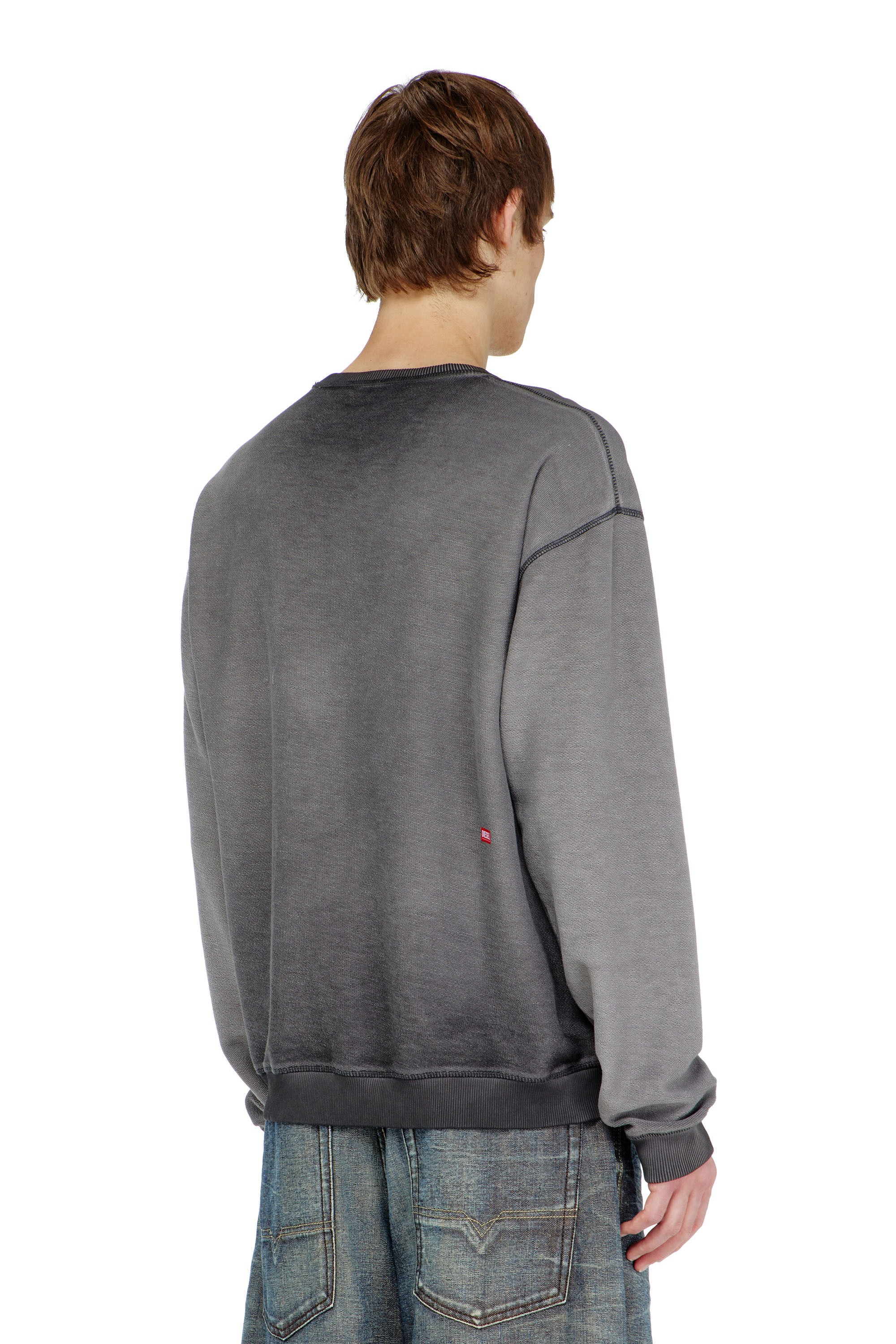 Diesel - S-ARON-RAW, Sudadera con estampado devor&eacute; Hombre in ToBeDefined - 4
