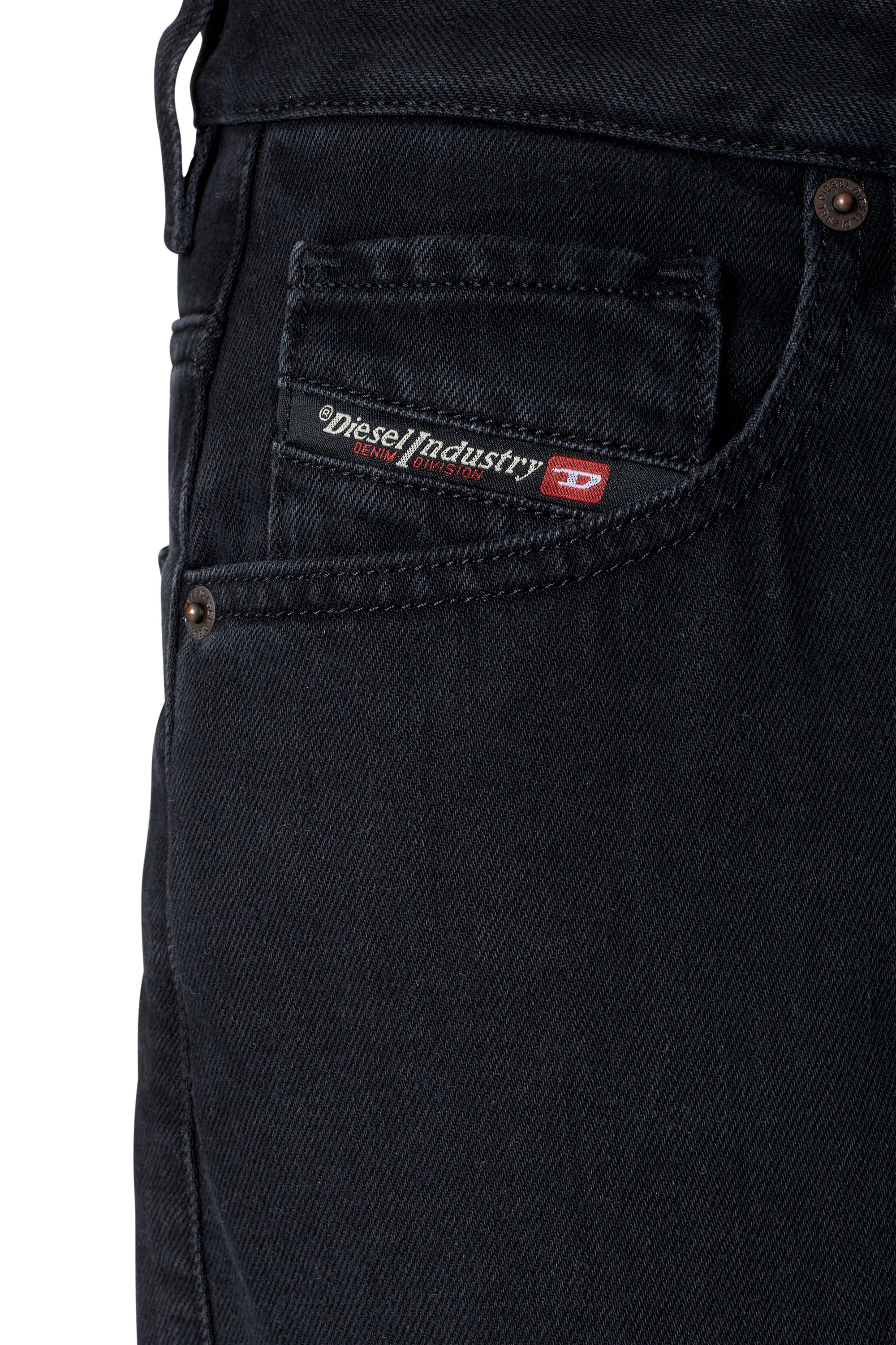 Diesel - 1999 Z09RL Straight Jeans, Negro/Gris oscuro - Image 3