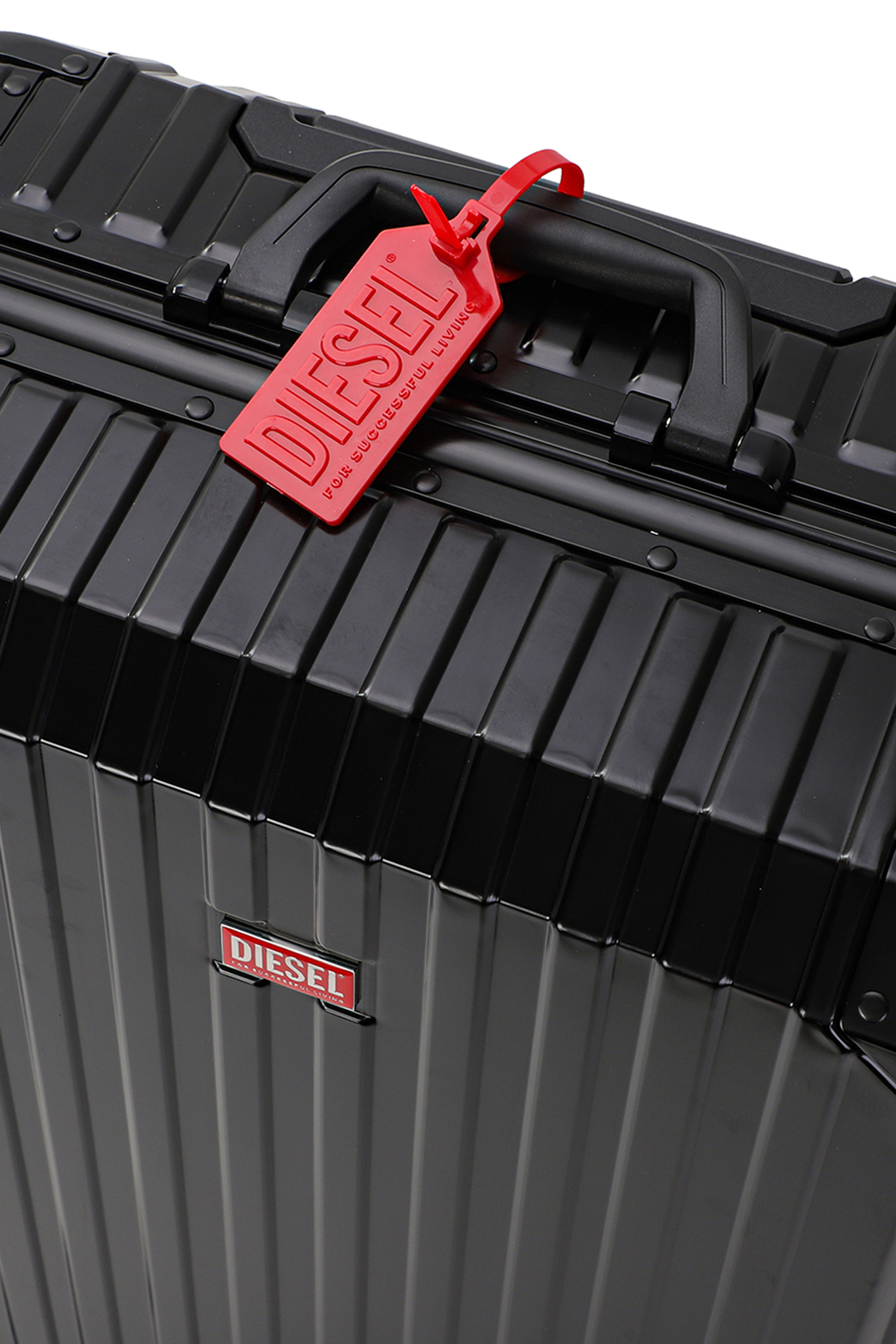 Diesel - DIESEL ALUMINUM TROLLEY- DSL002, Maleta de aluminio tama&ntilde;o M Unisex in Negro - 6