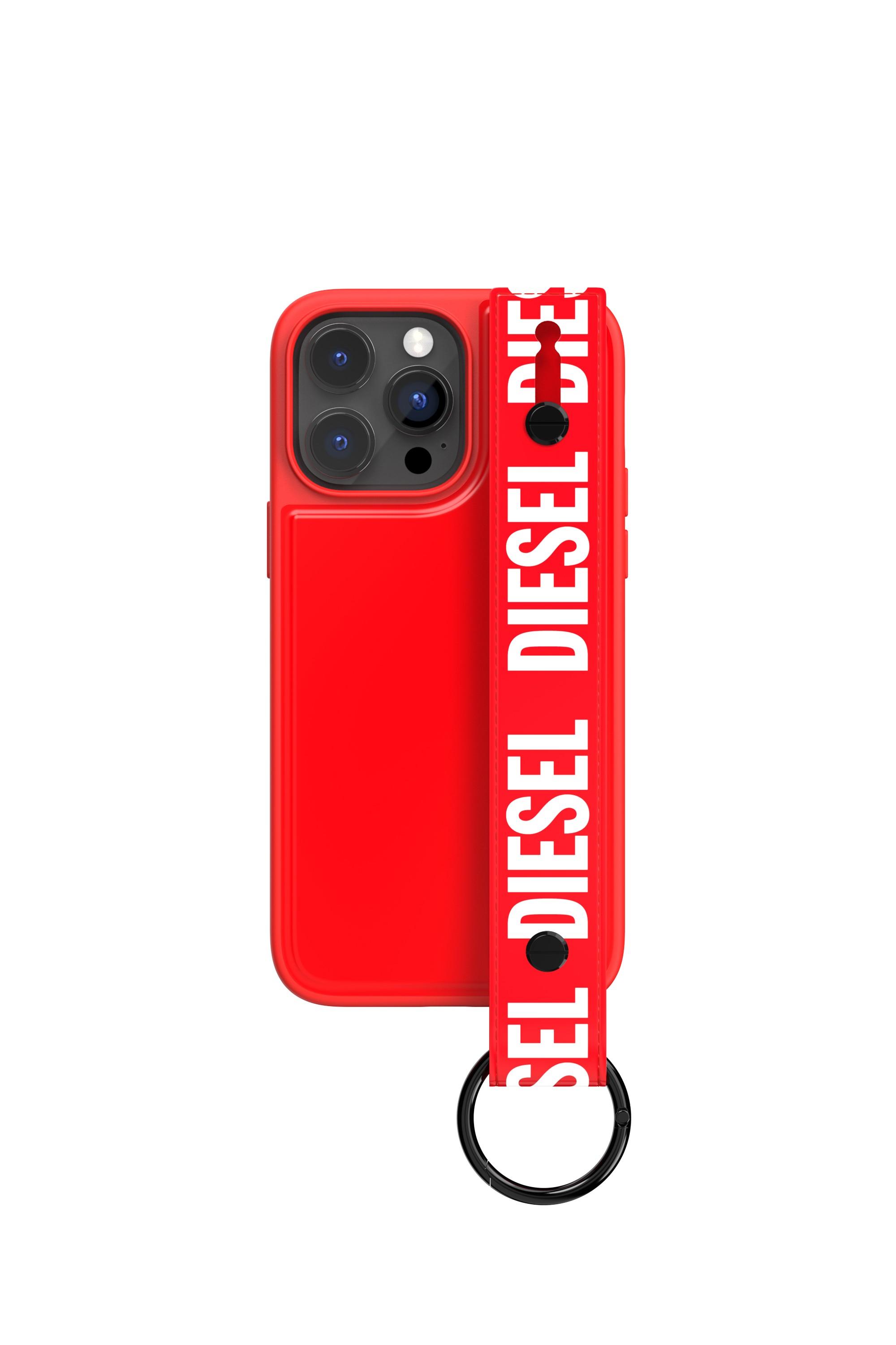Diesel - 50288 MOULDED CASE, Funda con correa de mano por iPhone 14 Pro Max Unisex in Rojo - 2