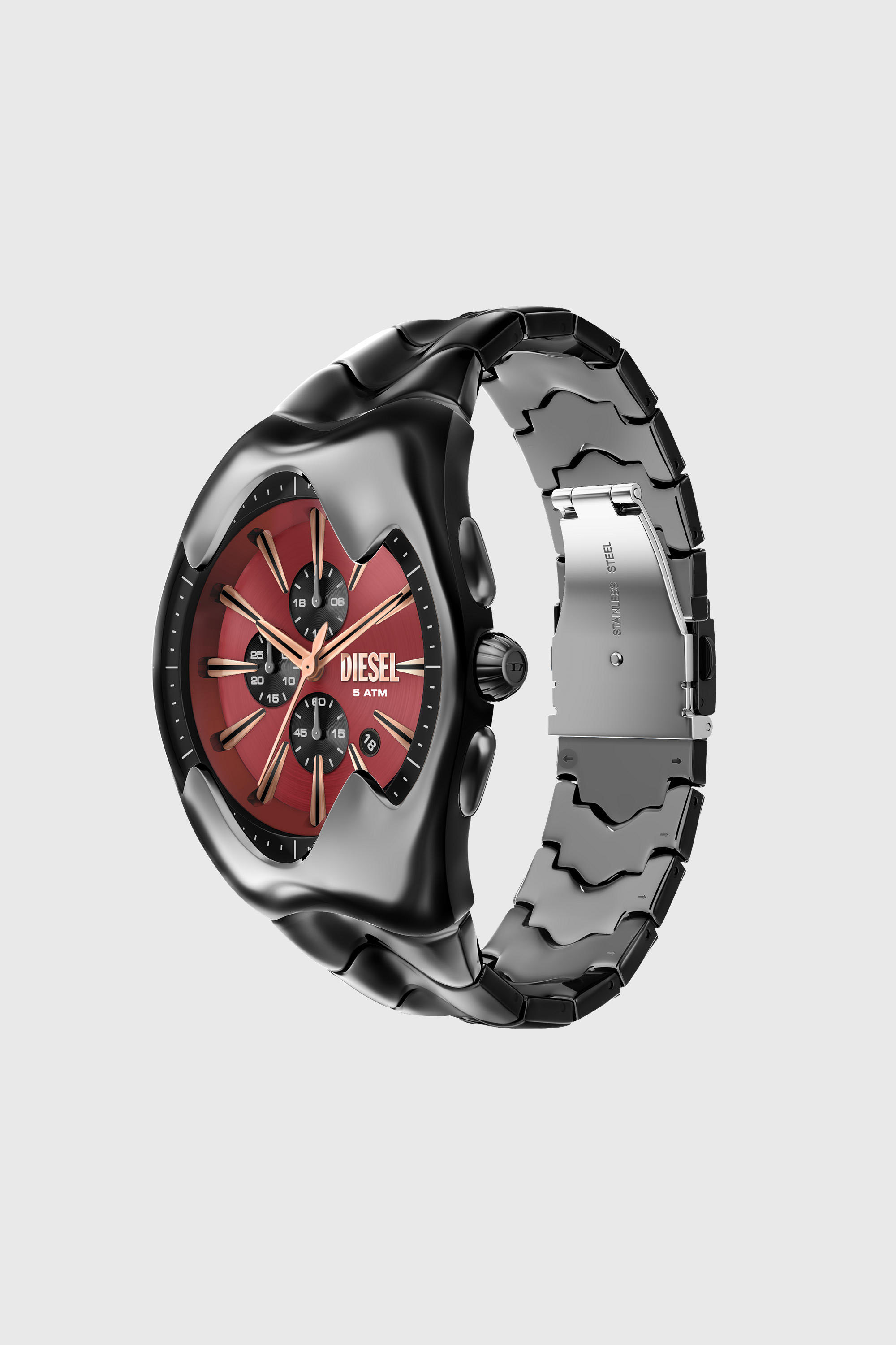 Diesel - DZ4713 WATCH, Reloj Mercurial de acero inoxidable color gunmetal Hombre in Negro - 2