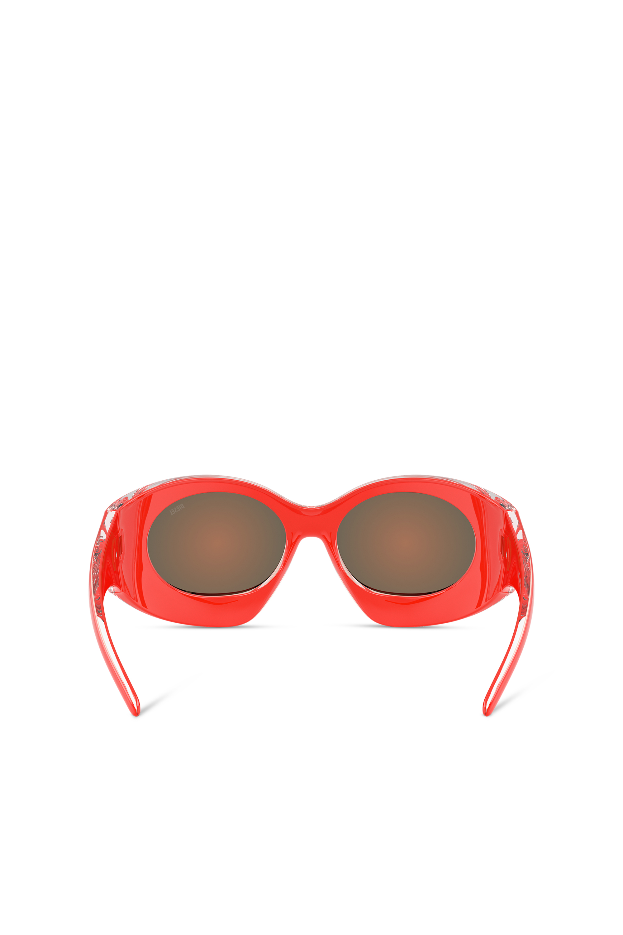Diesel - 0DL3014U KAROLG, Gafas de sol con forma envolvente Unisex in Naranja - 4