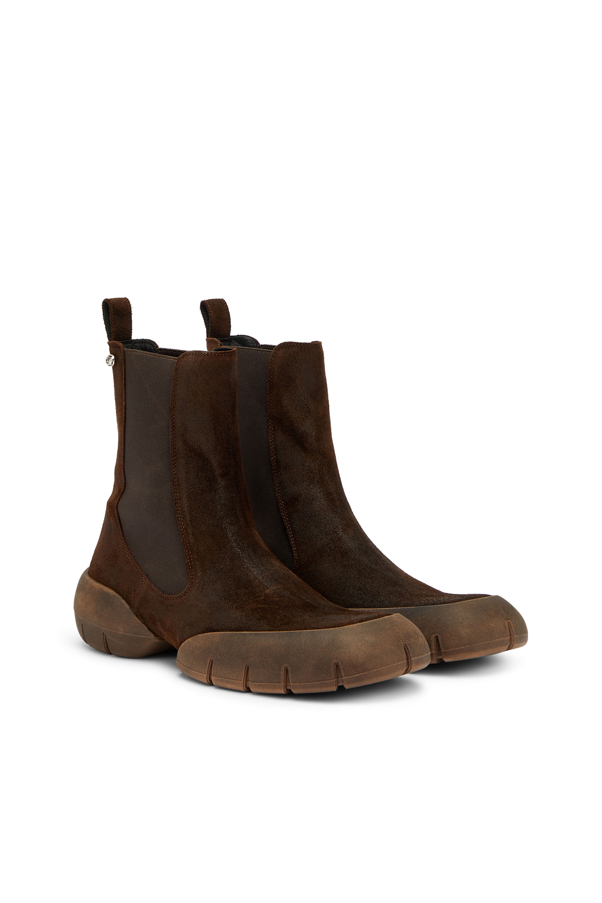 Diesel - D-MATHIEU CH, D-Mathieu - Botas de ante con suela de goma Hombre in Marr&oacute;n - 2