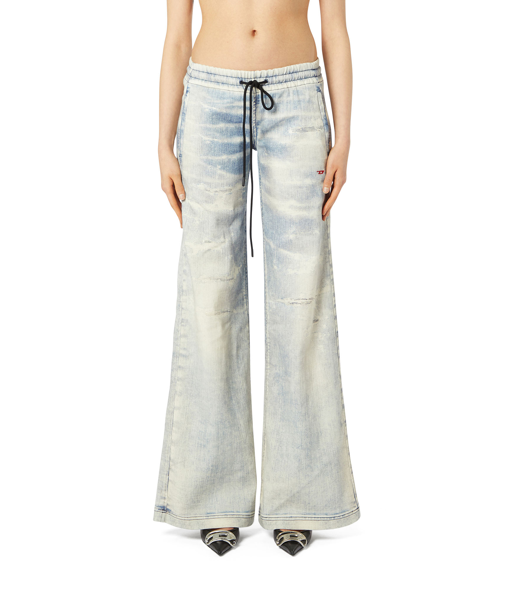 Diesel - Relaxed 2078 D-Ainty Joggjeans&reg; 068XM Mujer, Azul Claro - 1