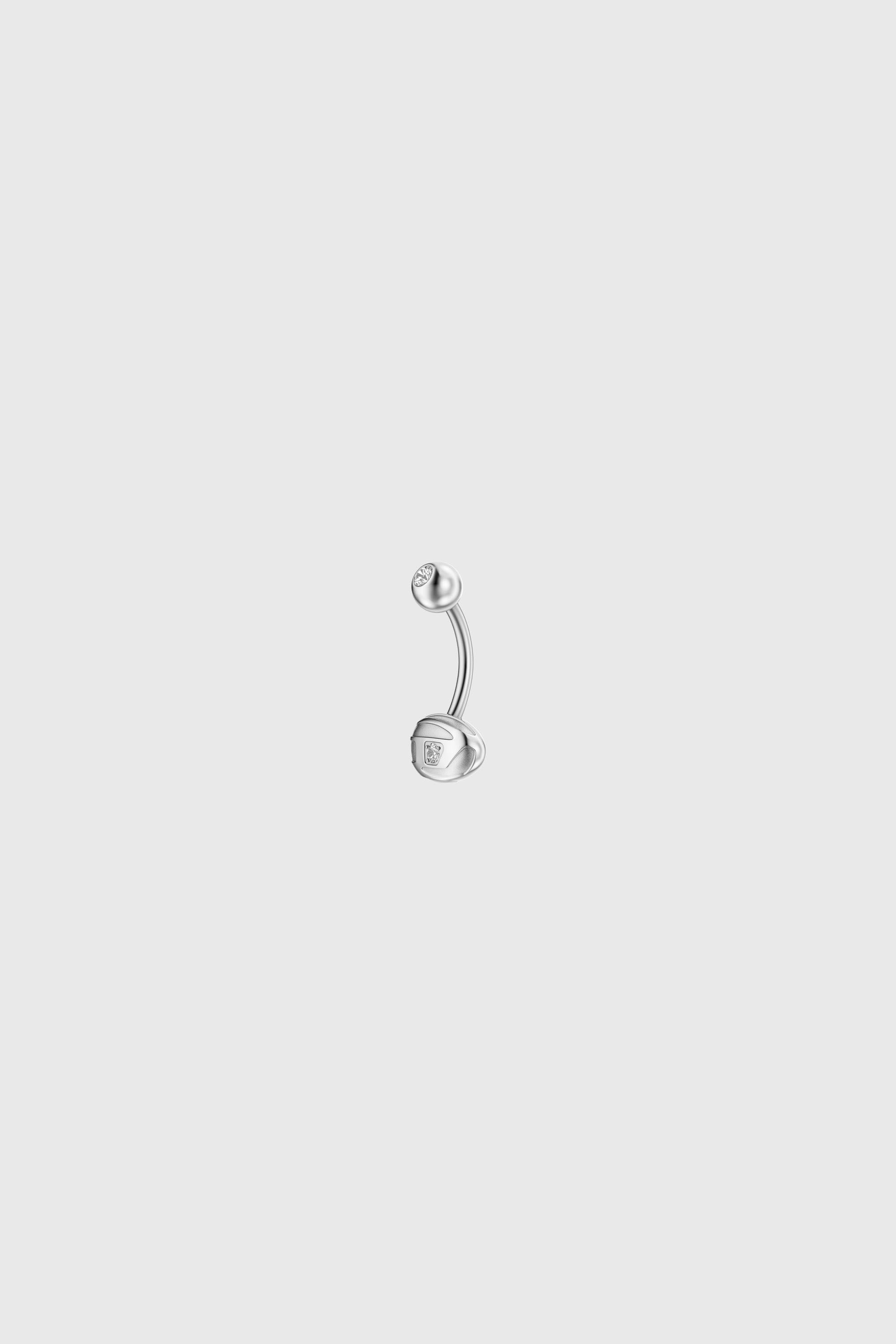 Diesel - DX1698040 JEWELLERY, Unisex's Stainless steel navel body jewelry in Silver - 1
