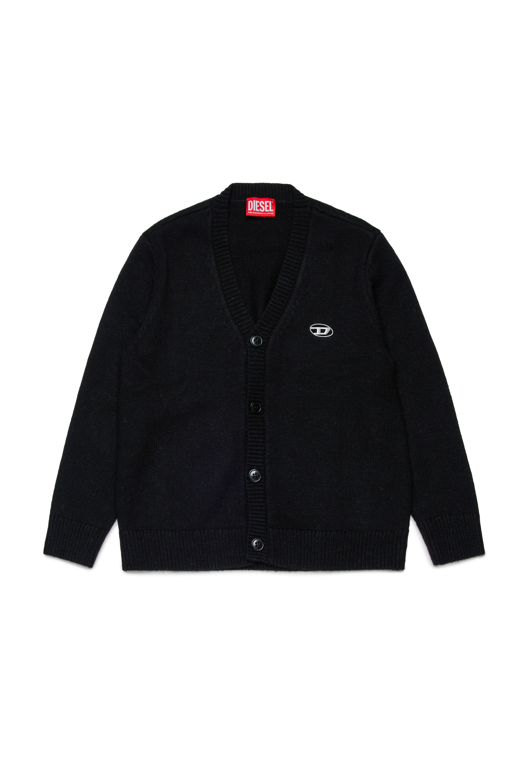 Diesel - KRAMCARDIGAN, Cárdigan de lana Hombre in Negro - 1