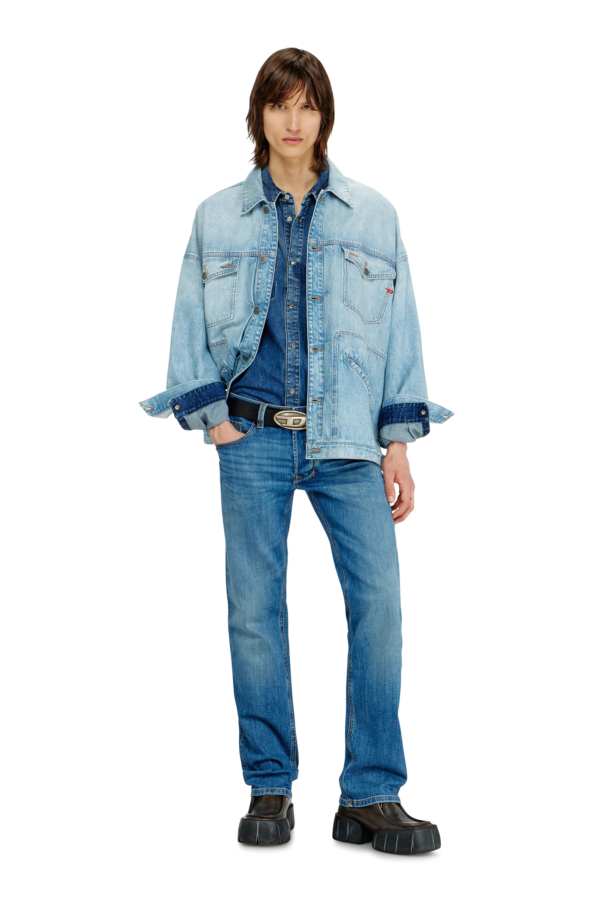 Diesel - Regular Jeans 1985 Larkee 0KIAL Hombre, Azul Claro - 2