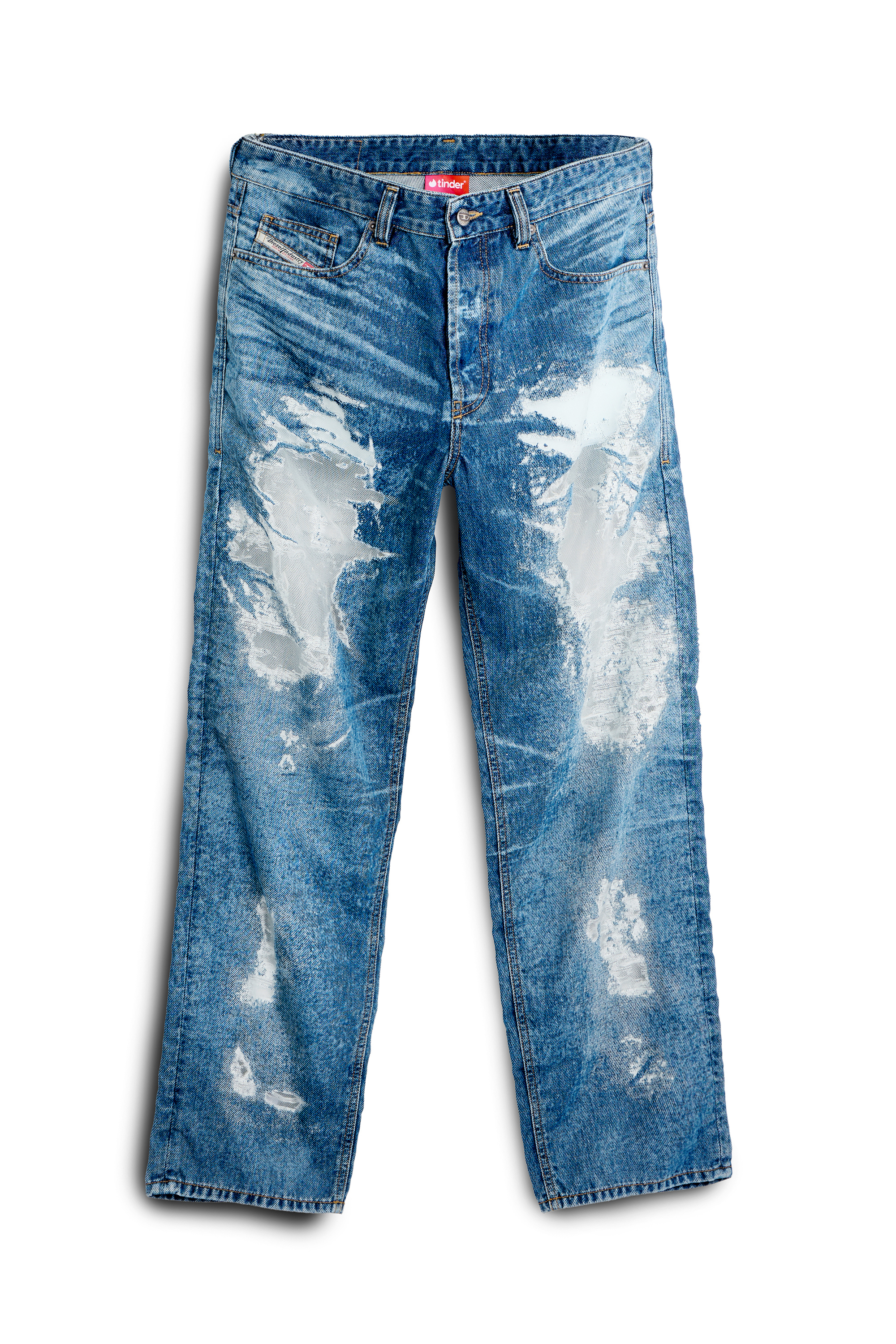 Diesel - Regular Jeans 2024 D-Macs 068ZH Hombre, Azul medio - 4