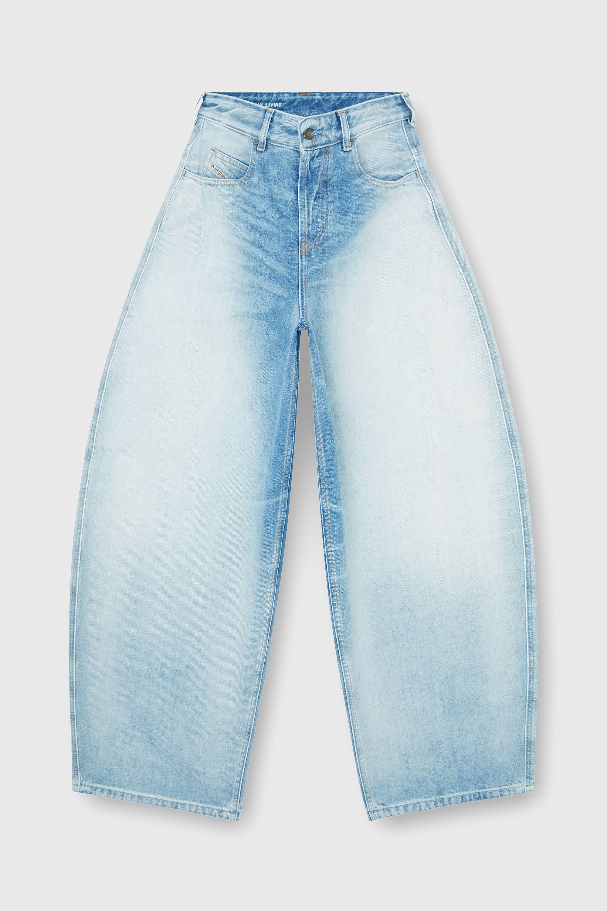Diesel - Relaxed Jeans 1987 D-Khelz 007EE Mujer, Azul Claro - 2