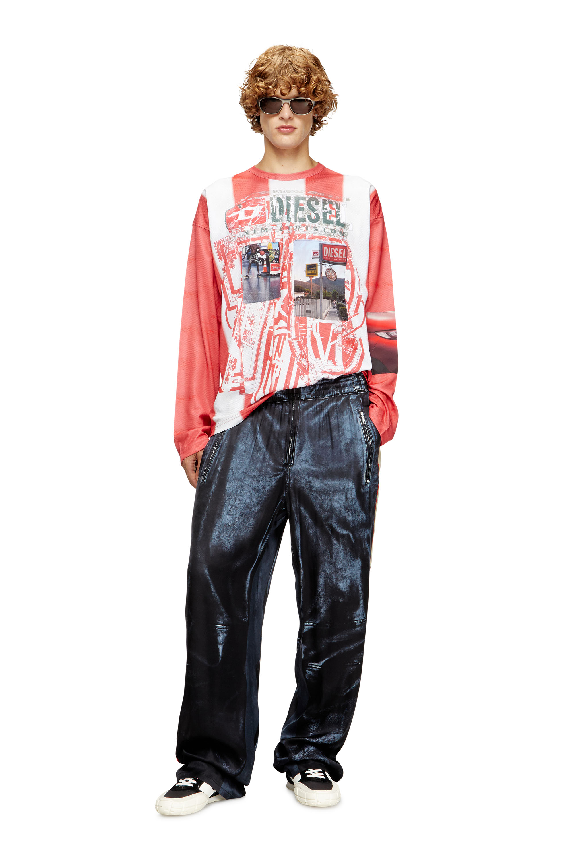 Diesel - S-PAGODHA LOW, S-Pagodha-Deportivas de piel, gamuza y ripstop Hombre in Multicolor - 2
