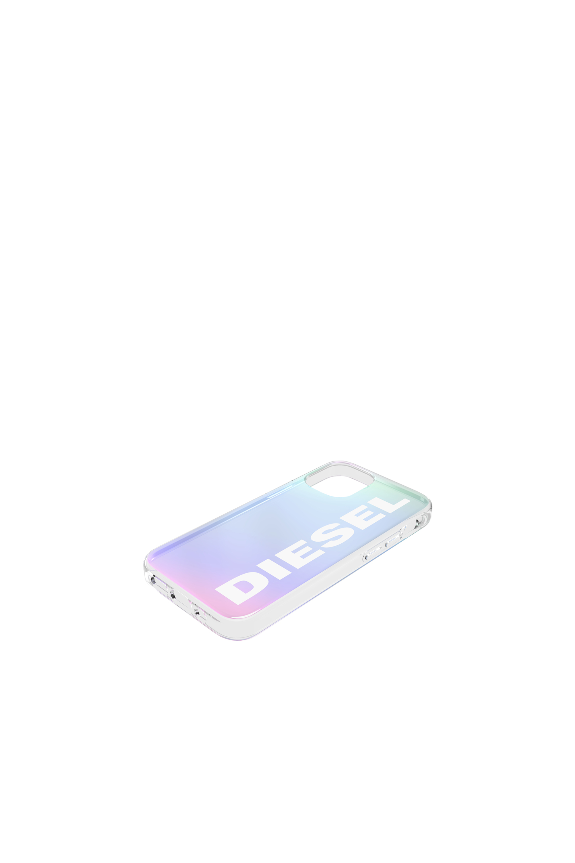 Diesel - 43526 STANDARD CASE, Funda hologr&aacute;fica de TPUcon logo blanco por iPhone 12 Mini Unisex in Multicolor - 4