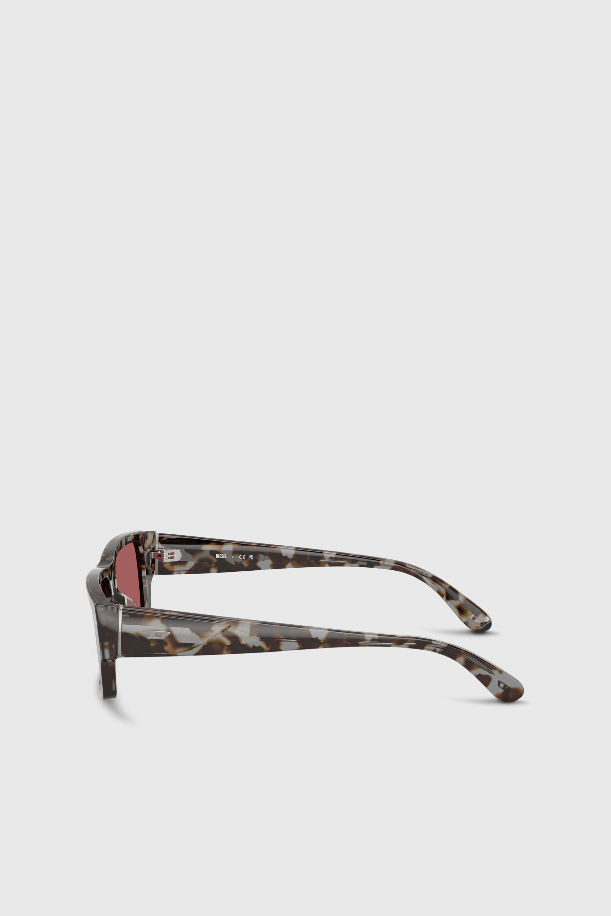 Diesel - 0DL2003 SIZE 57, Gafas rectangulares Hombre in Rojo - 2