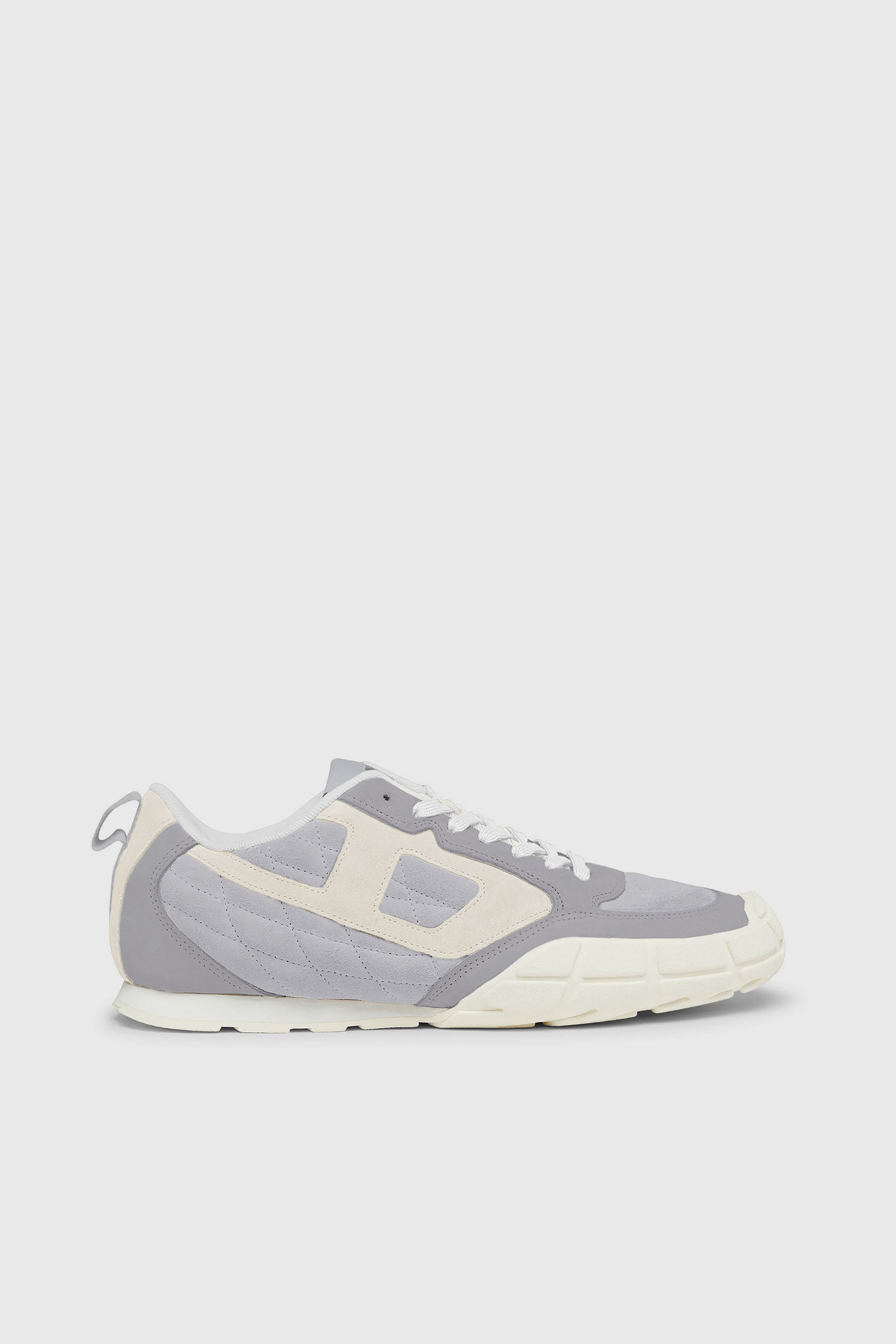 Diesel - S-PAGODHA LOW, S-Pagodha-Zapatillas de gamuza acolchada con dise&ntilde;o Hombre in Gris - 1