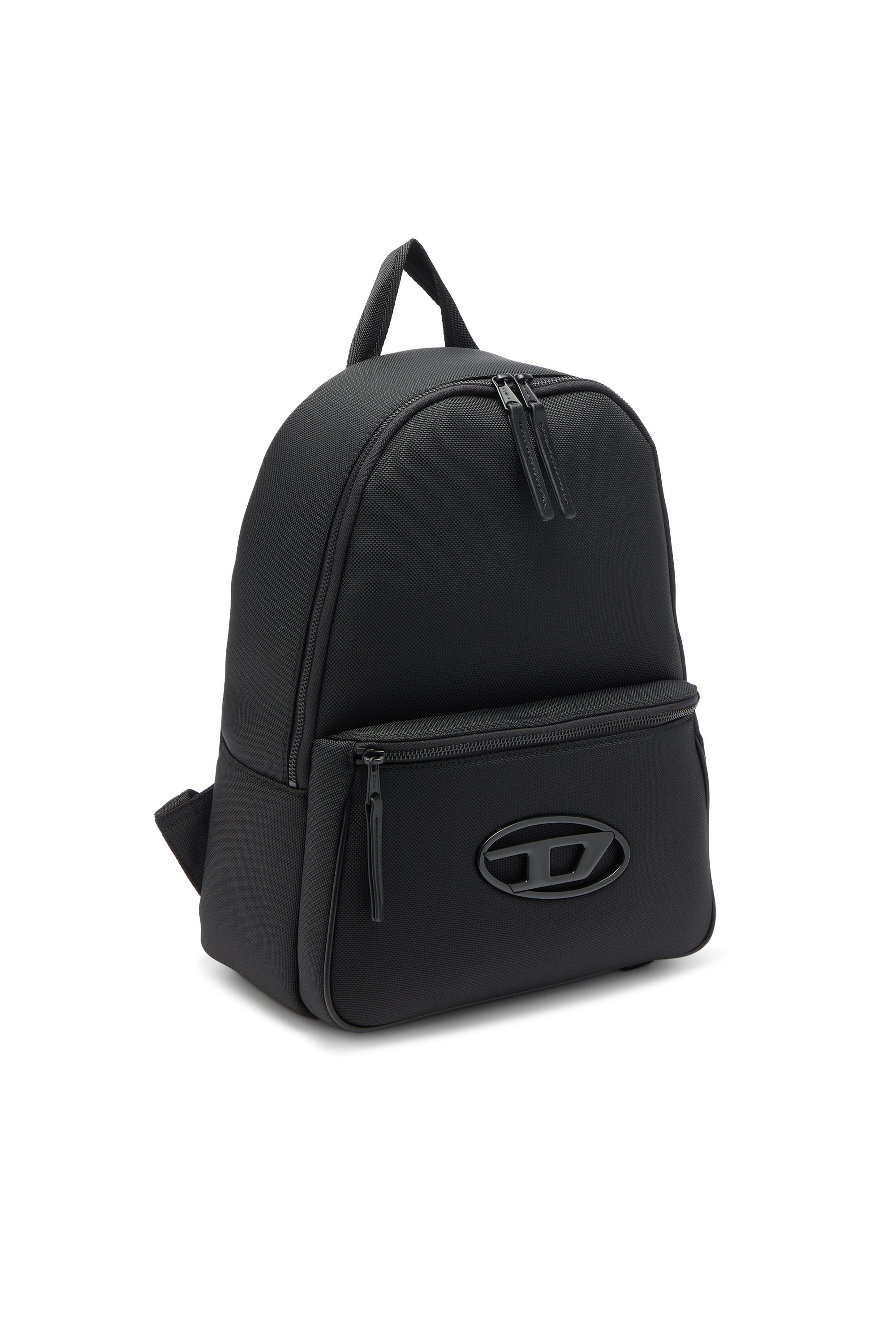 Diesel - HOLI-D BACKPACK M, Holi-D - Mochila de nylon con logo Oval D Unisex in Negro - 5