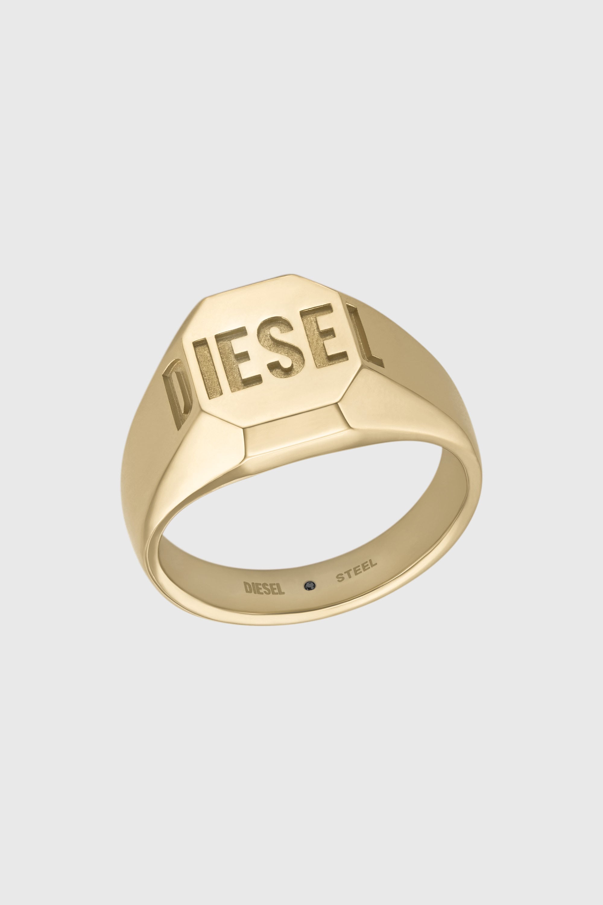 Diesel - DX1742710, Anillo sello en tono dorado Unisex in Dorado - 1