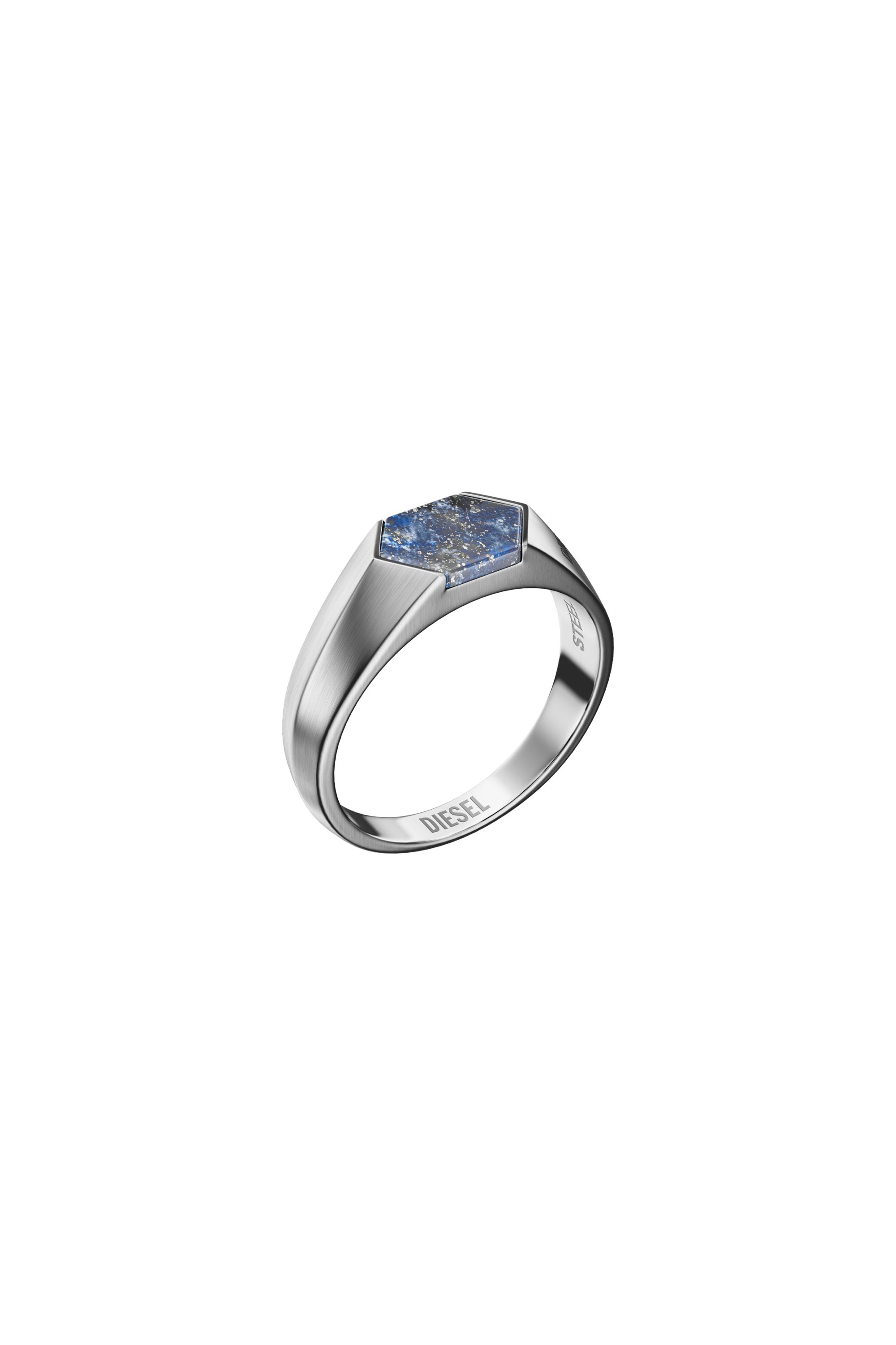 Diesel - DX1712040, Anillo sello de lapisl&aacute;zuli Unisex in Plateado - 1