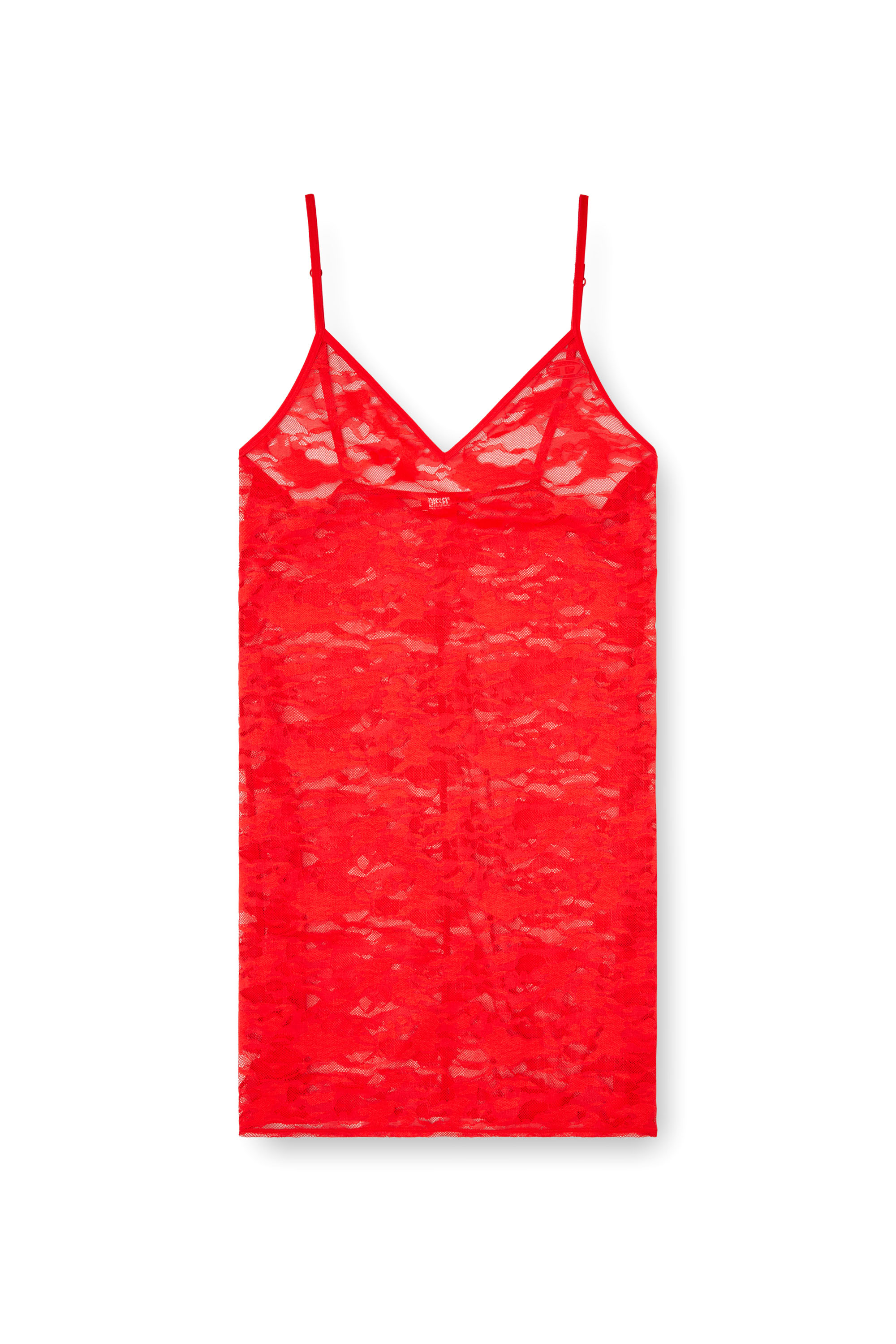 Diesel - LAYLA-UTLT, Camisola de encaje con tirantes ajustables. Mujer in Rojo - 4