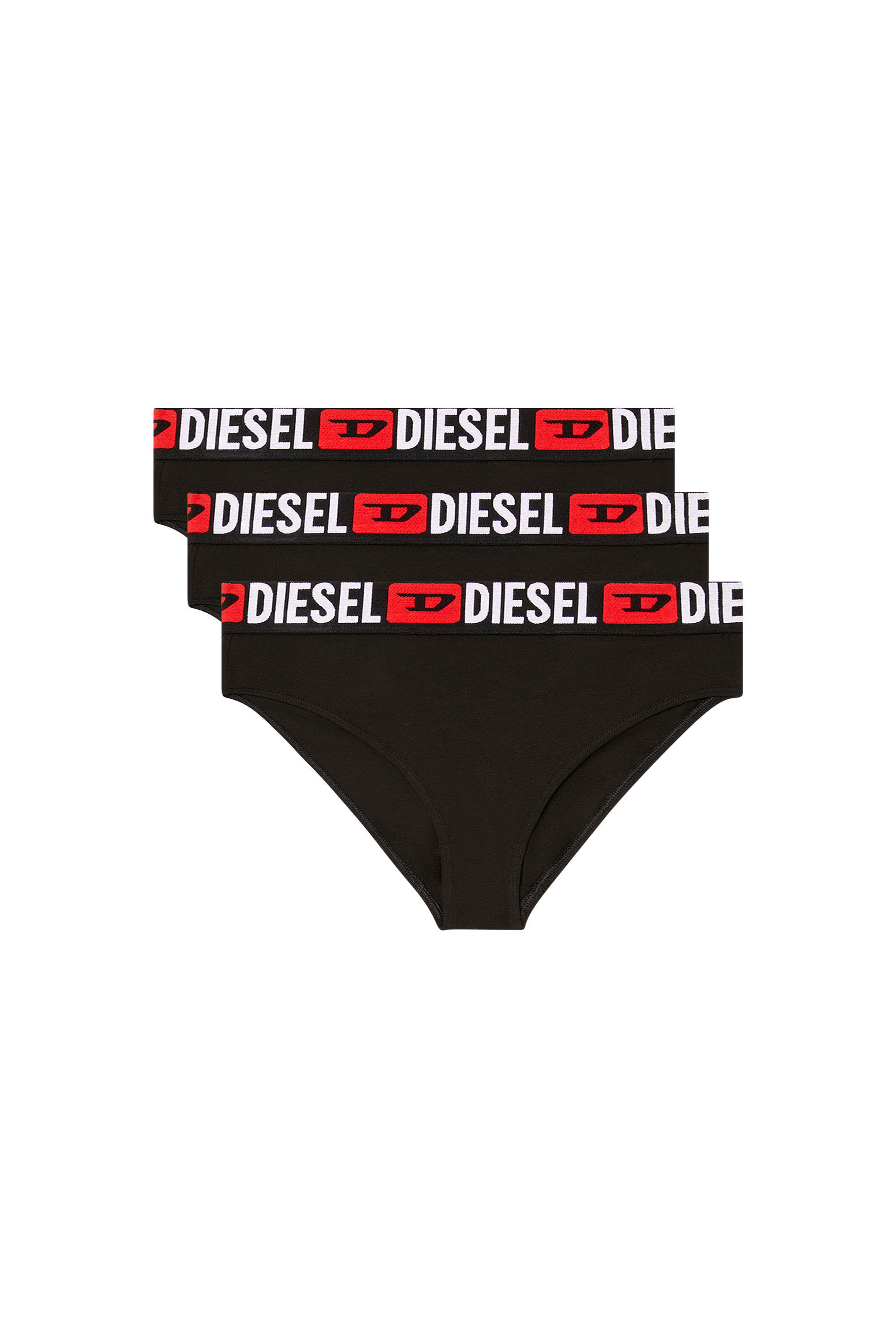 Diesel - SAM-D-CORE-3PACK, Paquete de tres bragas con cintura con logotipo grande Mujer in Negro - 2