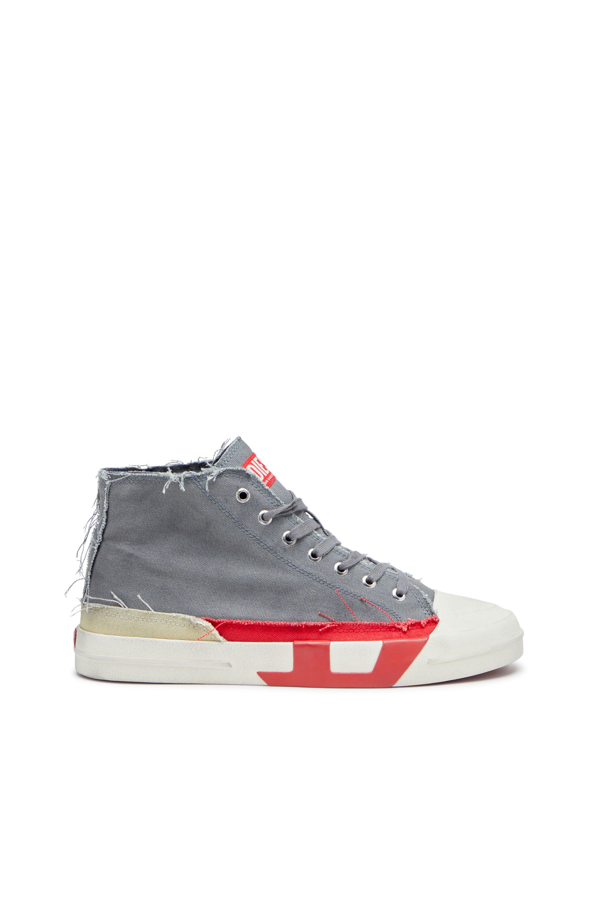 Diesel - S-D-VERSE MID, S-D-Verse-Deportivas altas de lona con efecto desgastado Hombre in Multicolor - 2