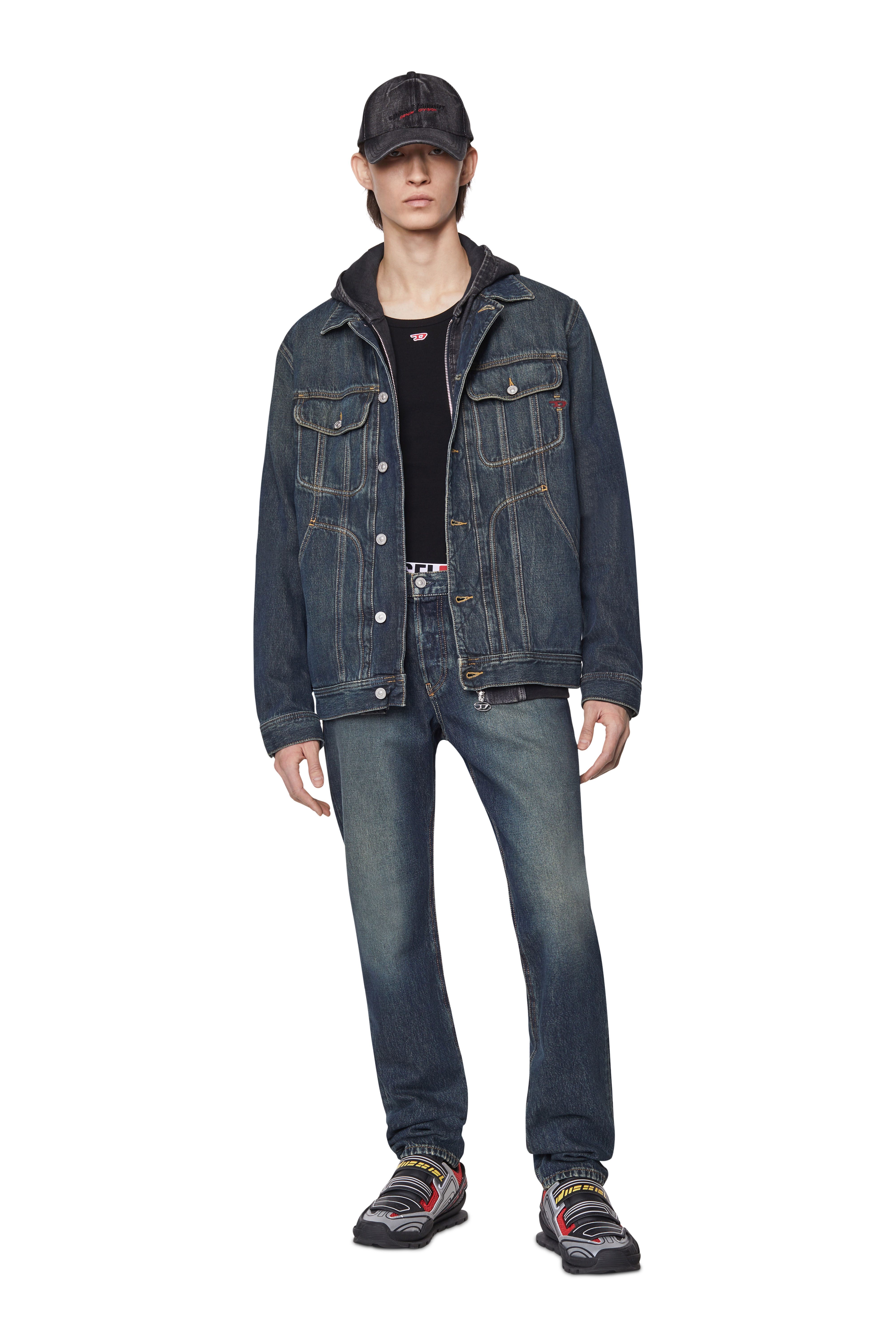 Diesel - 1995 09C04 Straight Jeans, Azul Oscuro - Image 5