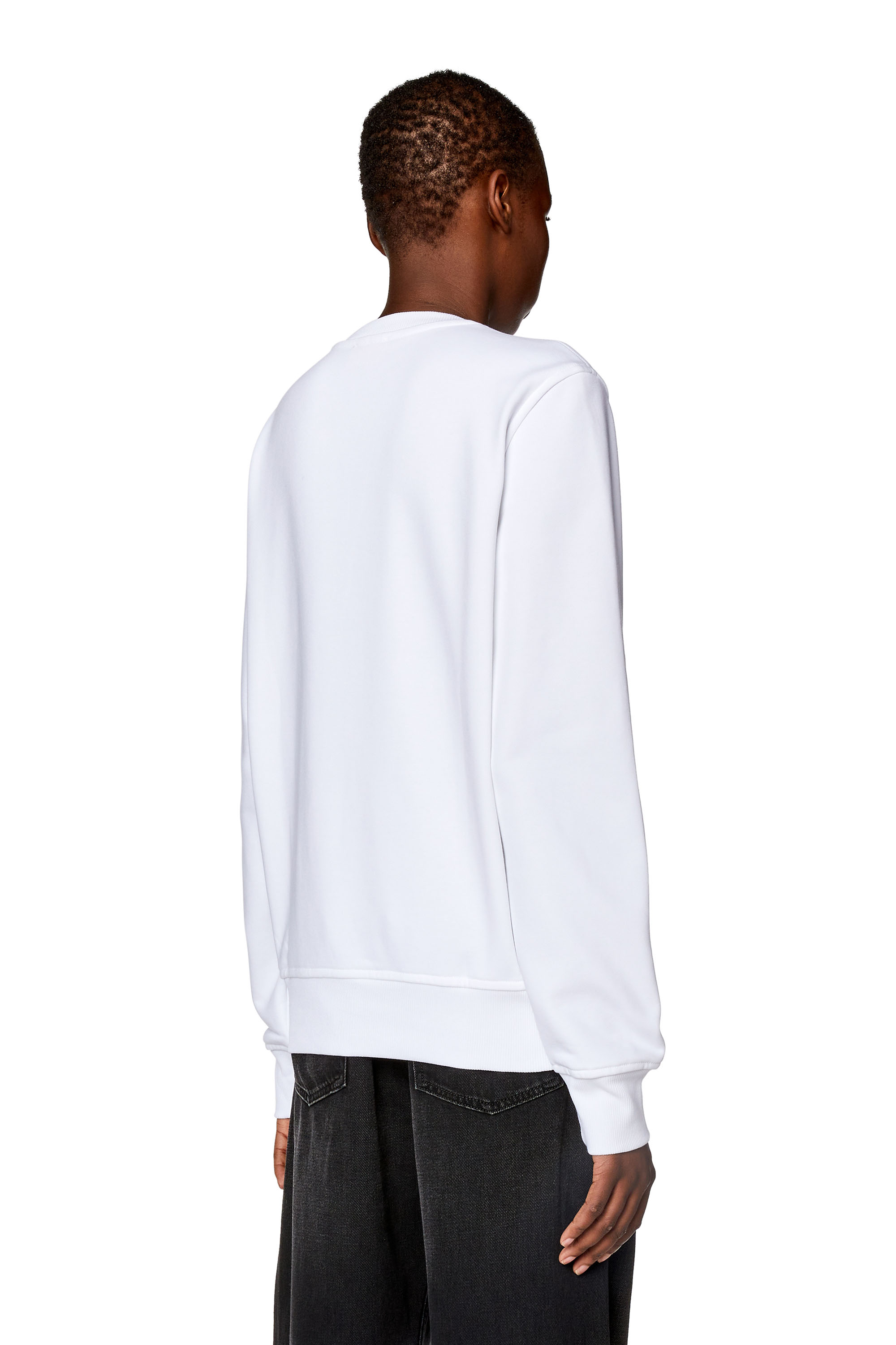 Diesel - S-GINN-D, Sudadera con logotipo de la letra D Mujer in Blanco - 4