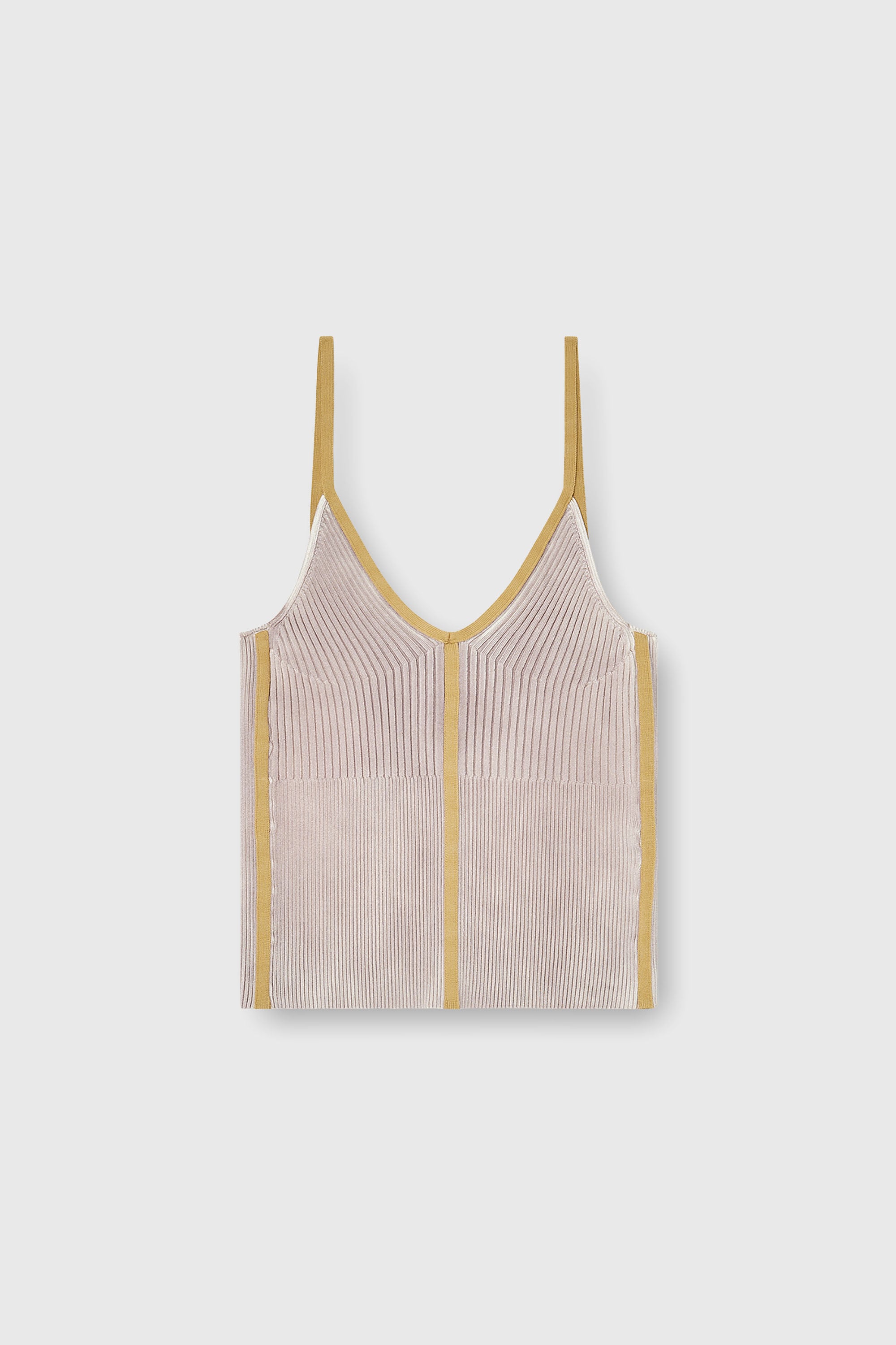 Diesel - M-SARMITE, Top de canal&eacute; con bandas en contraste Mujer in Morado - 2