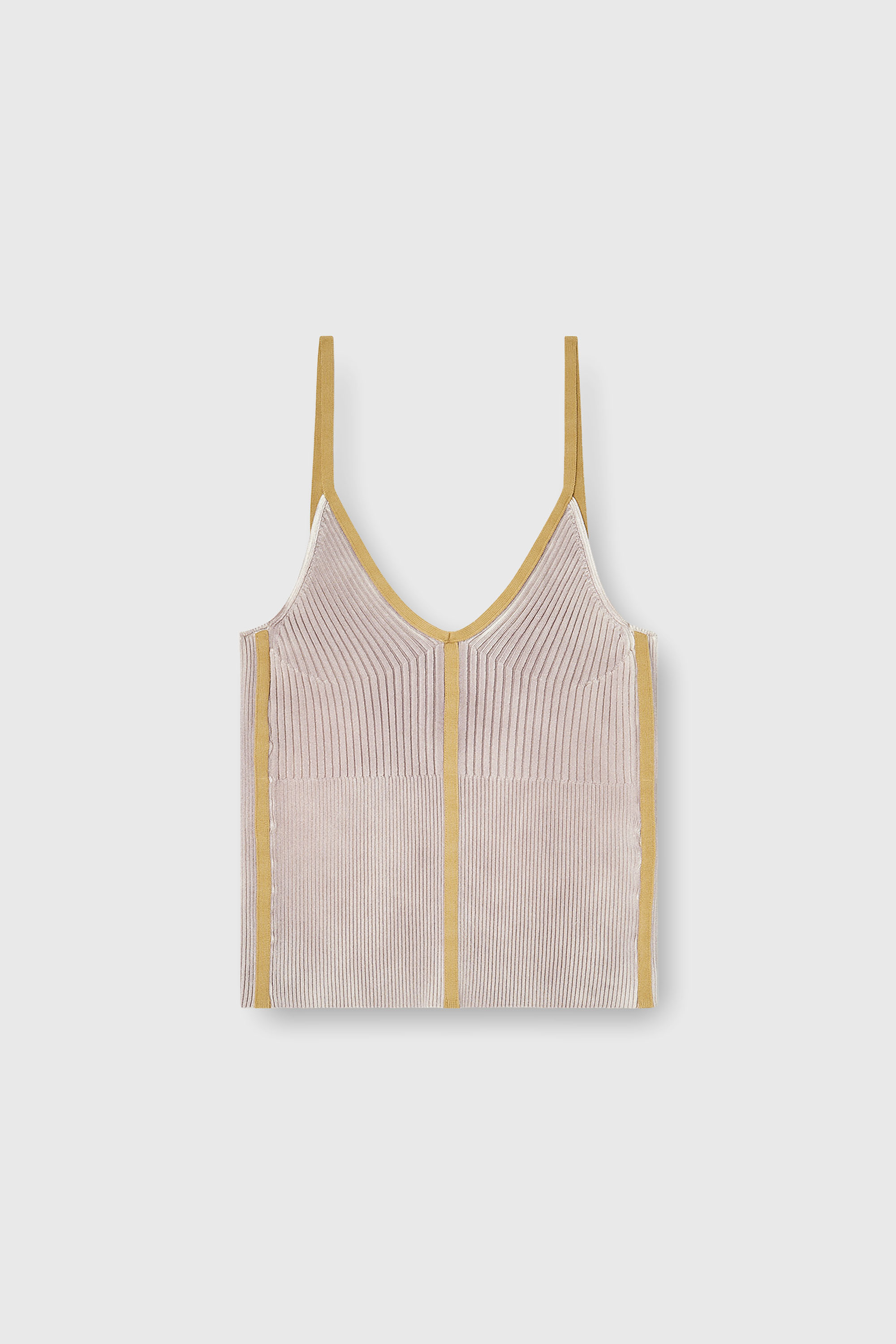 Diesel - M-SARMITE, Top de canal&eacute; con bandas en contraste Mujer in Morado - 2