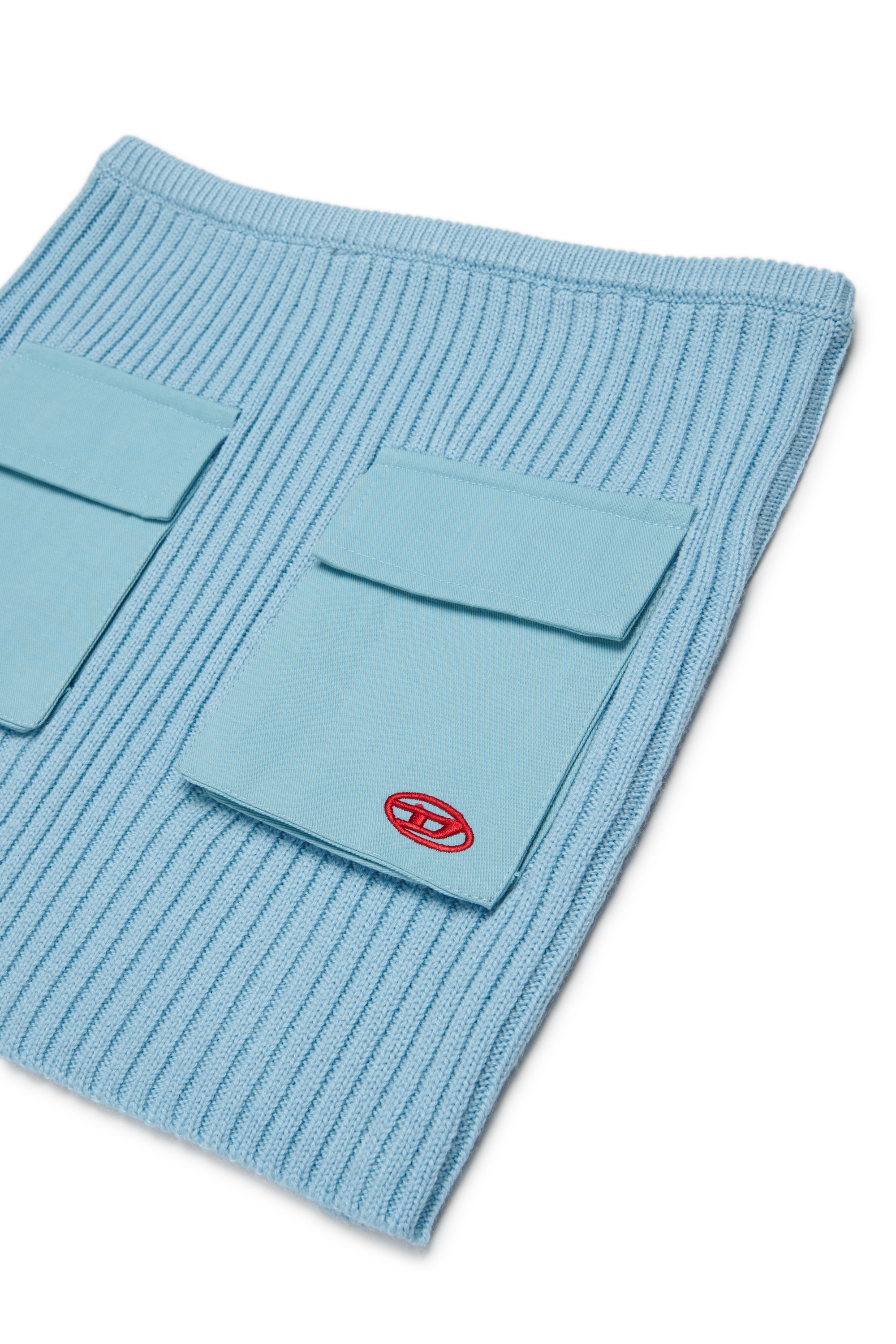 Diesel - GAMMY, Minifalda de punto acanalado con bolsillos utility Mujer in Azul marino - 3