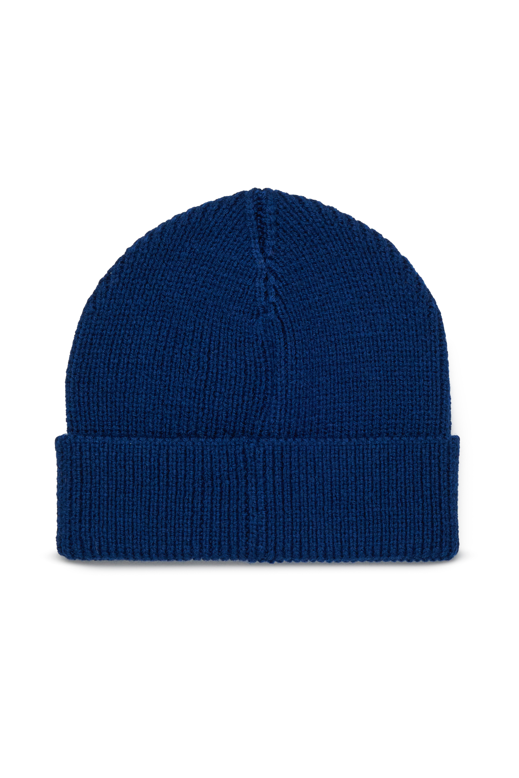 Diesel - FLYB, Gorro de mezcla de lana con vuelta Unisex in Azul marino - 2