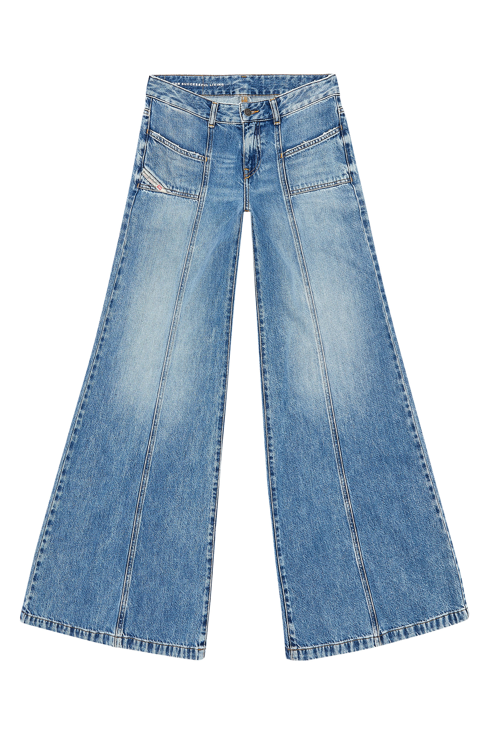 Diesel - Woman's Flare Jeans D-Akii 09H95, Medium blue - 3