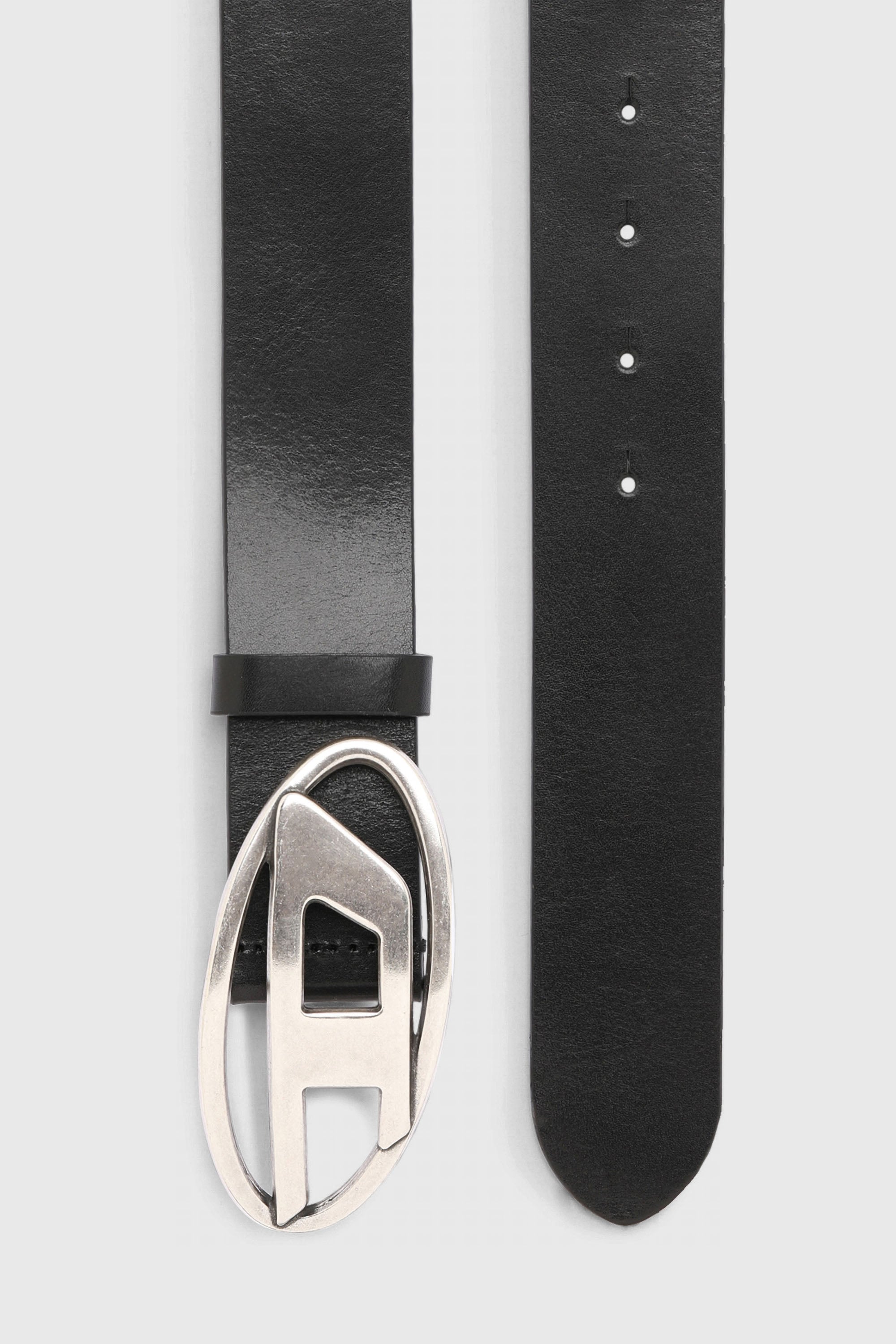 Diesel - B-1DR, Cintur&oacute;n 3.9 cm de piel con hebilla en D Hombre in Negro - 2