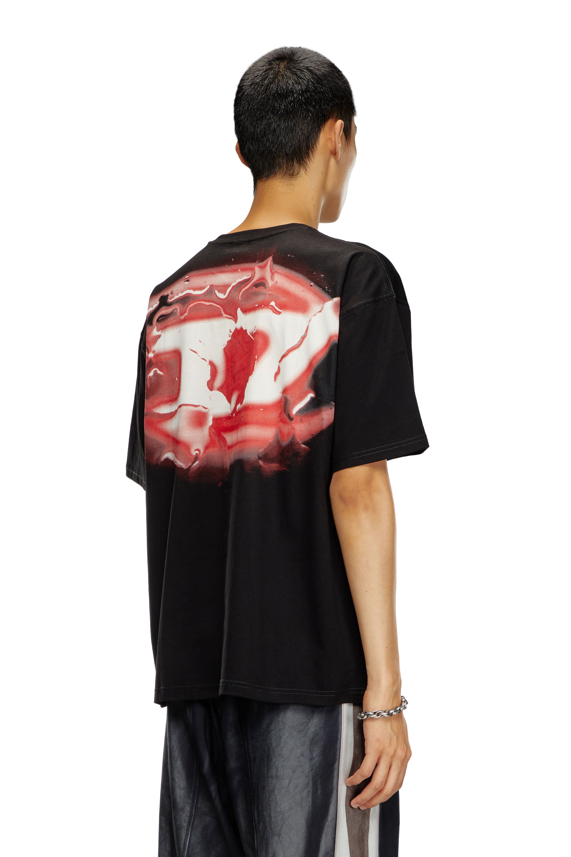 Diesel - T-BOXT-K3, Hombre Camiseta con logotipo con efecto brillante in Negro - Image 4